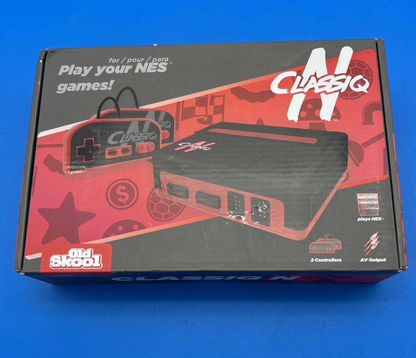 CLASSIQ N Console with NES: Black/Red Clone System: New In Sealed Box
