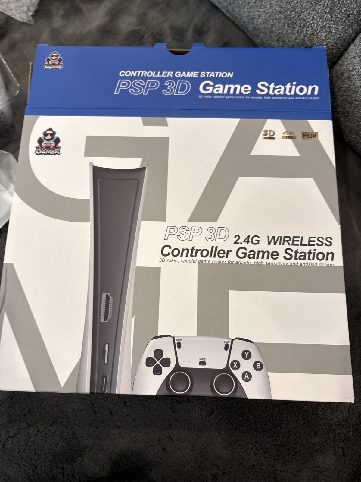 Gambr Game Station PSP 3D 4K HDR. 3D Roker, Rocker For Arcade, Anti Skid