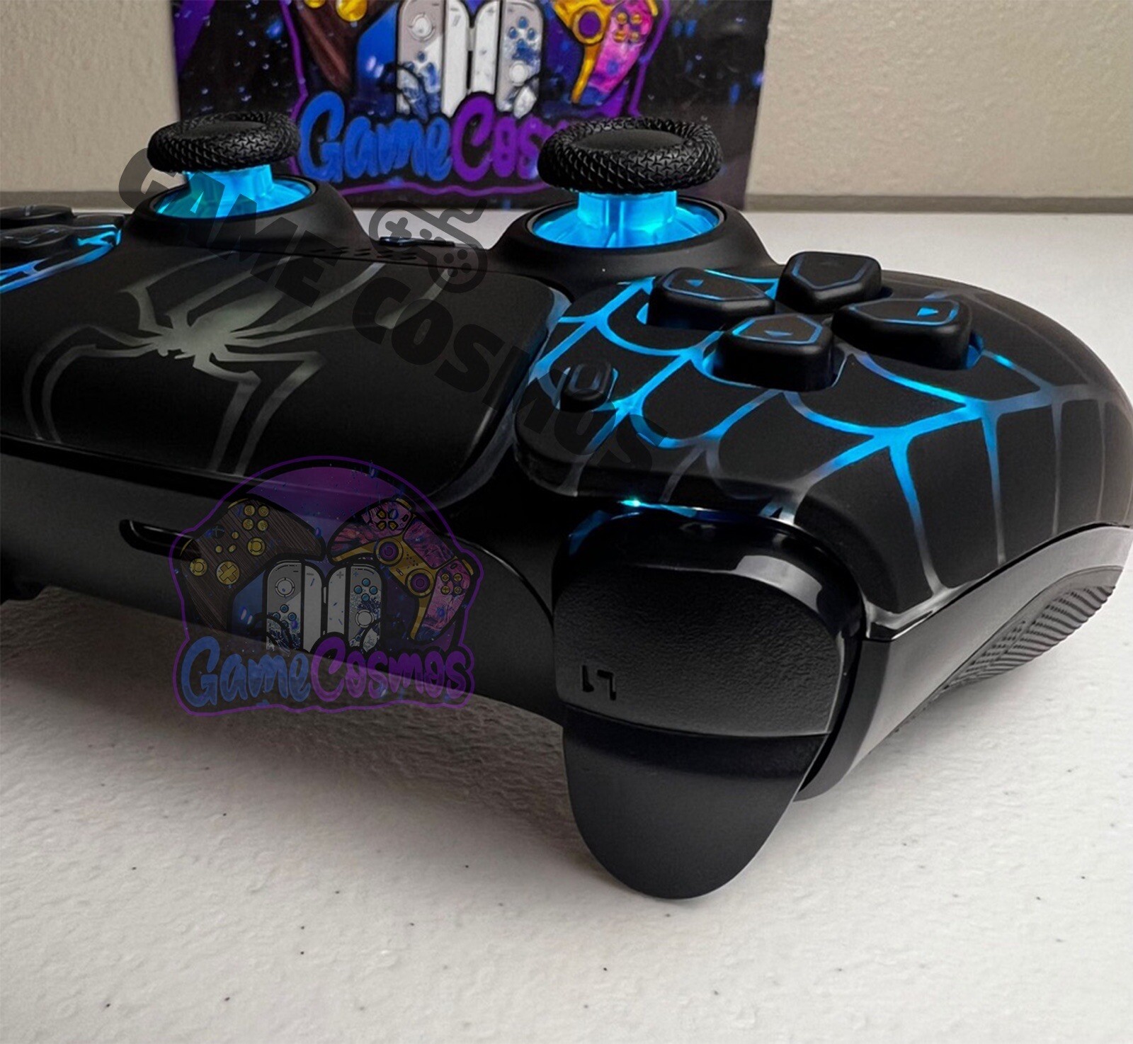 Spiderweb 🕸️ – Marvel Spider-Man – RGB LED – Custom Controller For PS5 Or PC