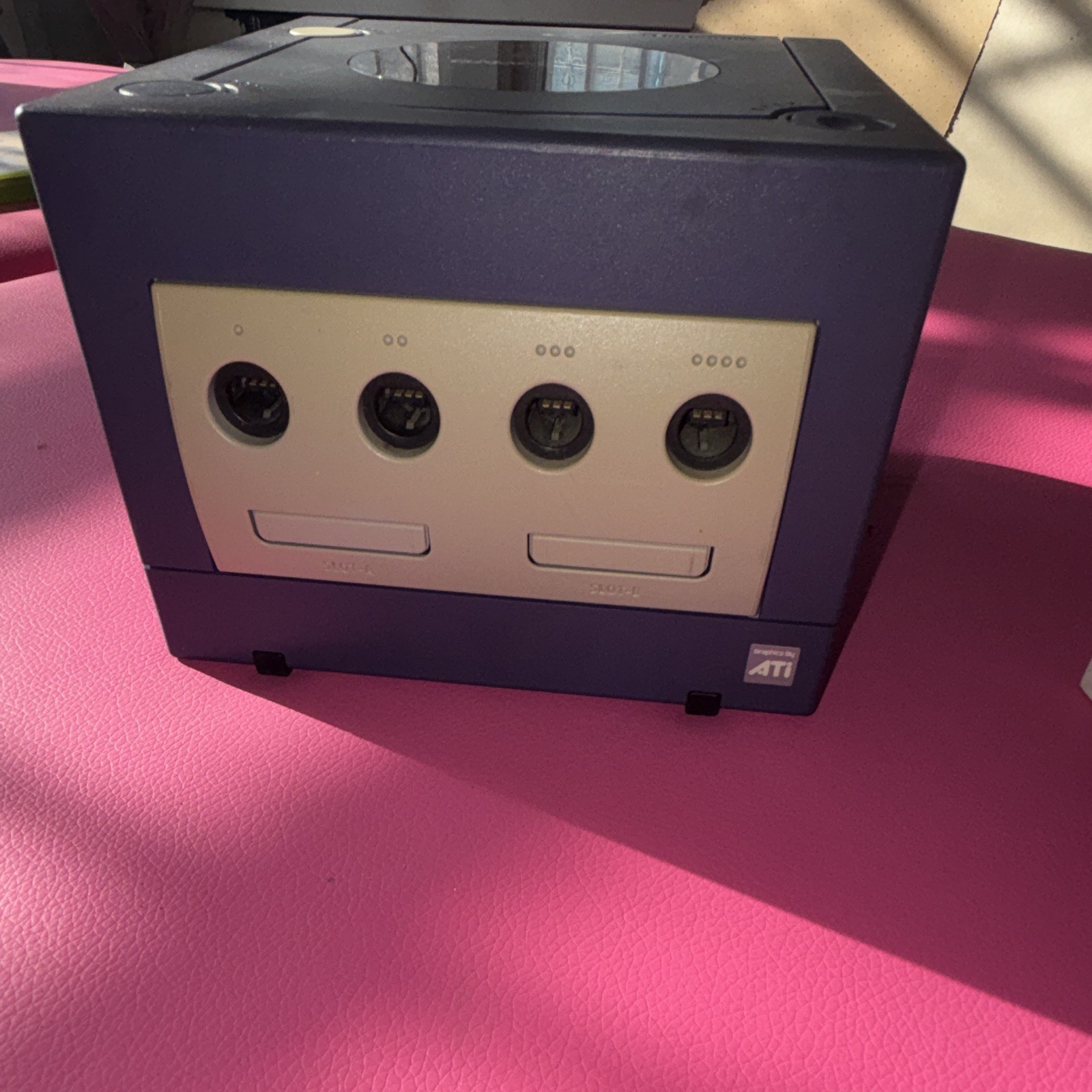Nintendo GameCube Console Indigo Purple NTSC-U/C DOL-001 ATI Graphics 2001