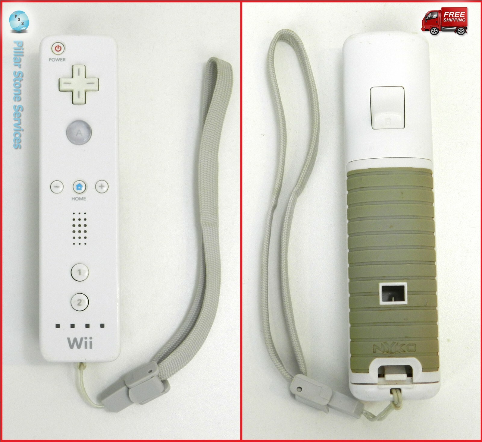 Nintendo Wii White Console Bundle 2 Games Remote Nunchuck Sensor Gamecube Compat