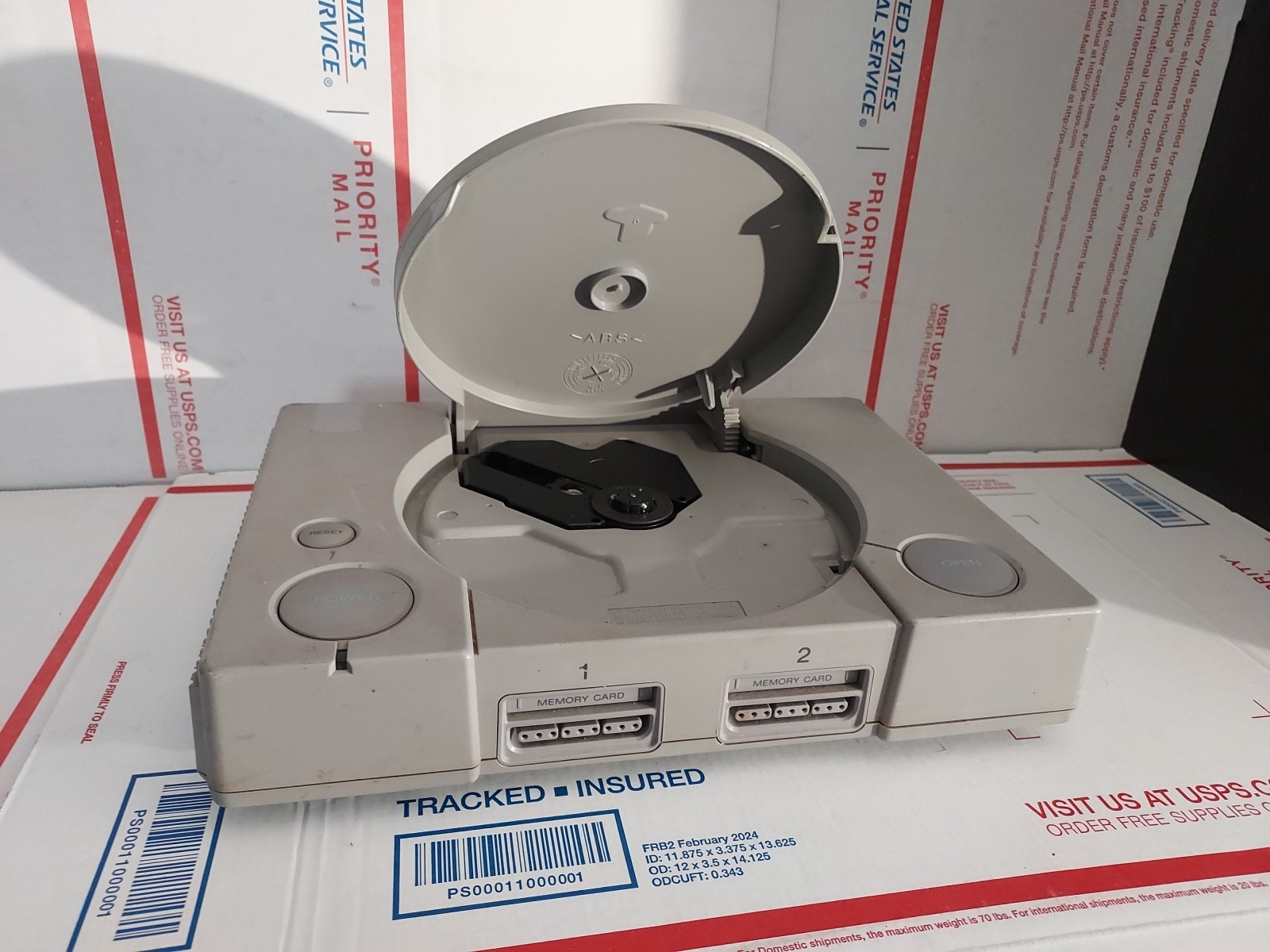 Sony PlayStation PS1 Console Only Powers On, No Power Cord Included – T6#203