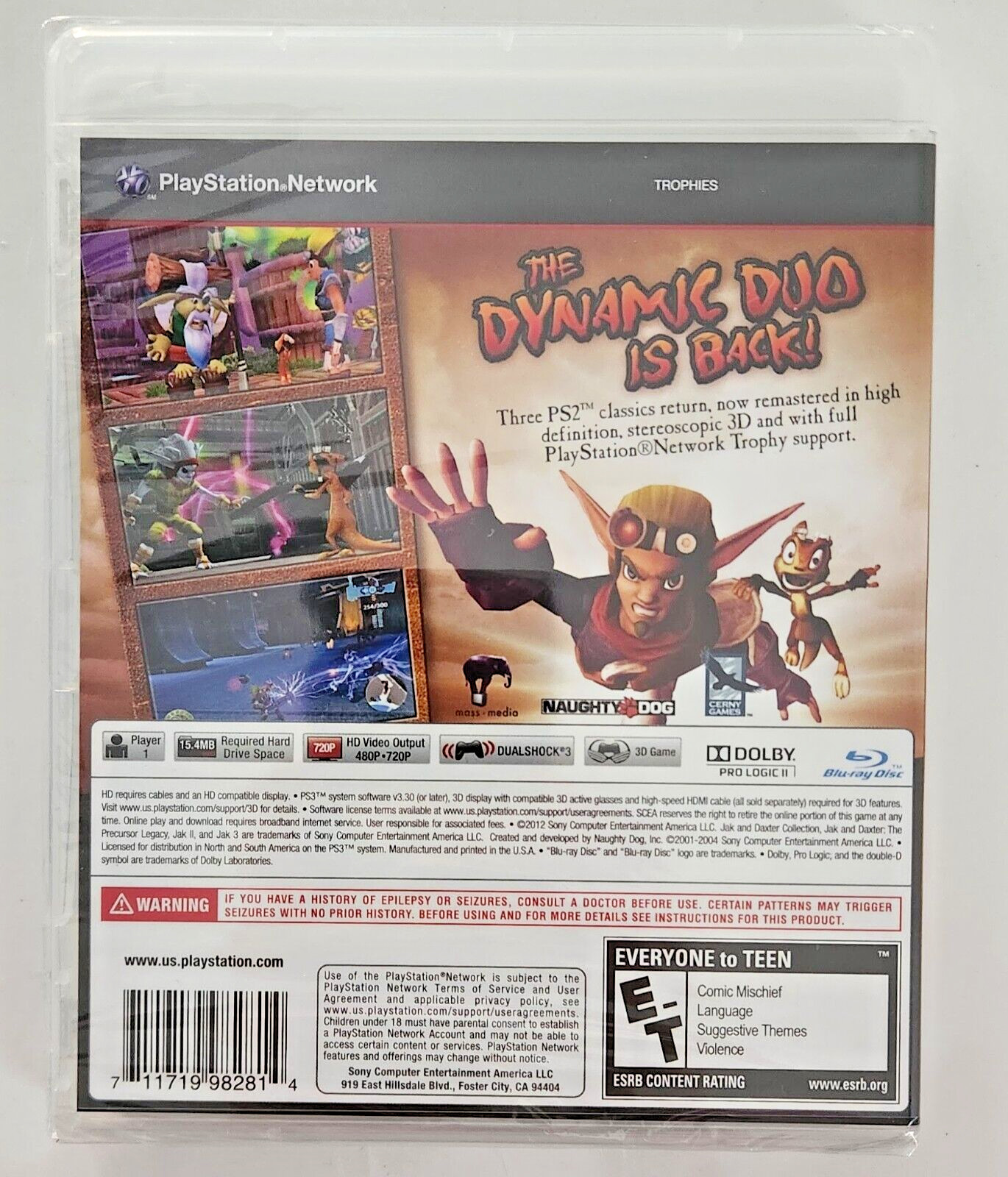 Jak & Daxter Collection PS3 Brand New Game Special (2012 Platform)