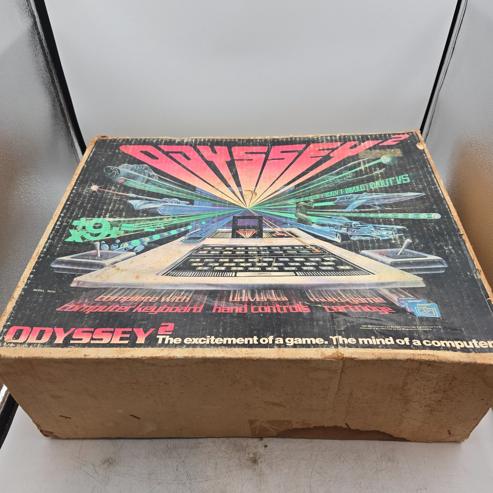 Untested Magnavox Odyssey 2 Console Boxed w Controllers, Manuals & 6 Games