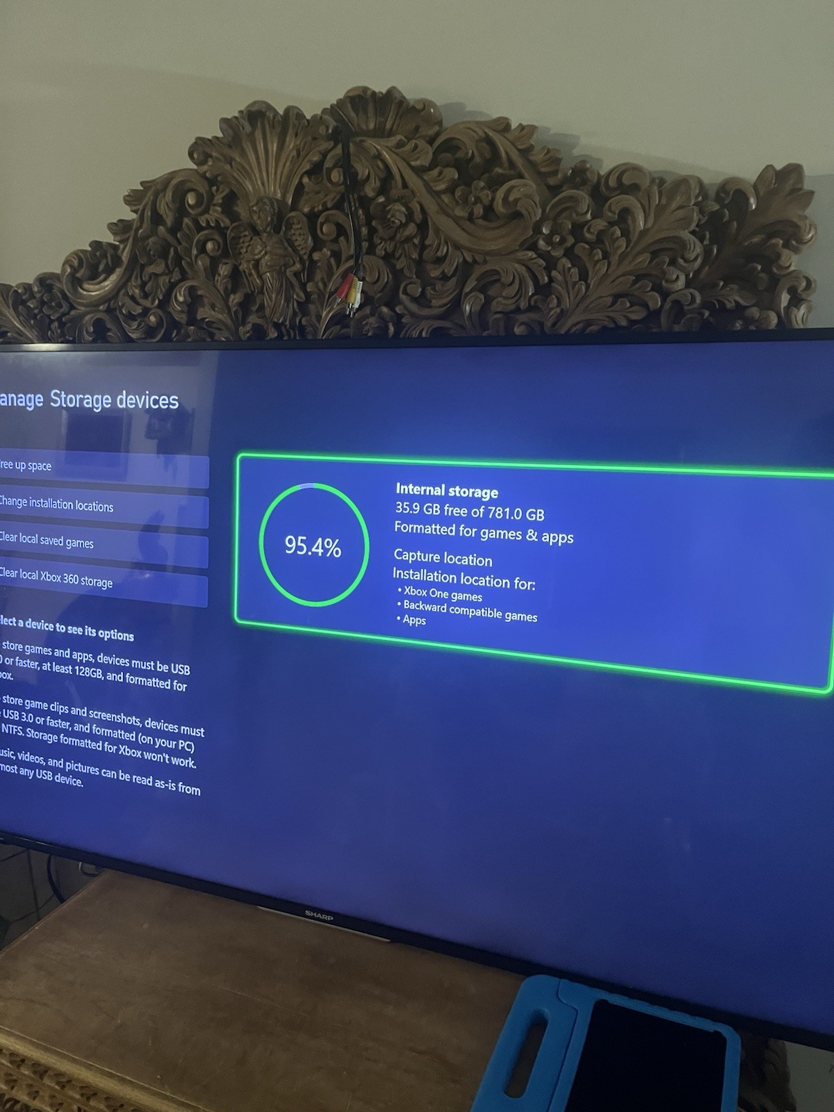 Microsoft Xbox One 780GB Console Gaming System Only Black 1540 Parts READ