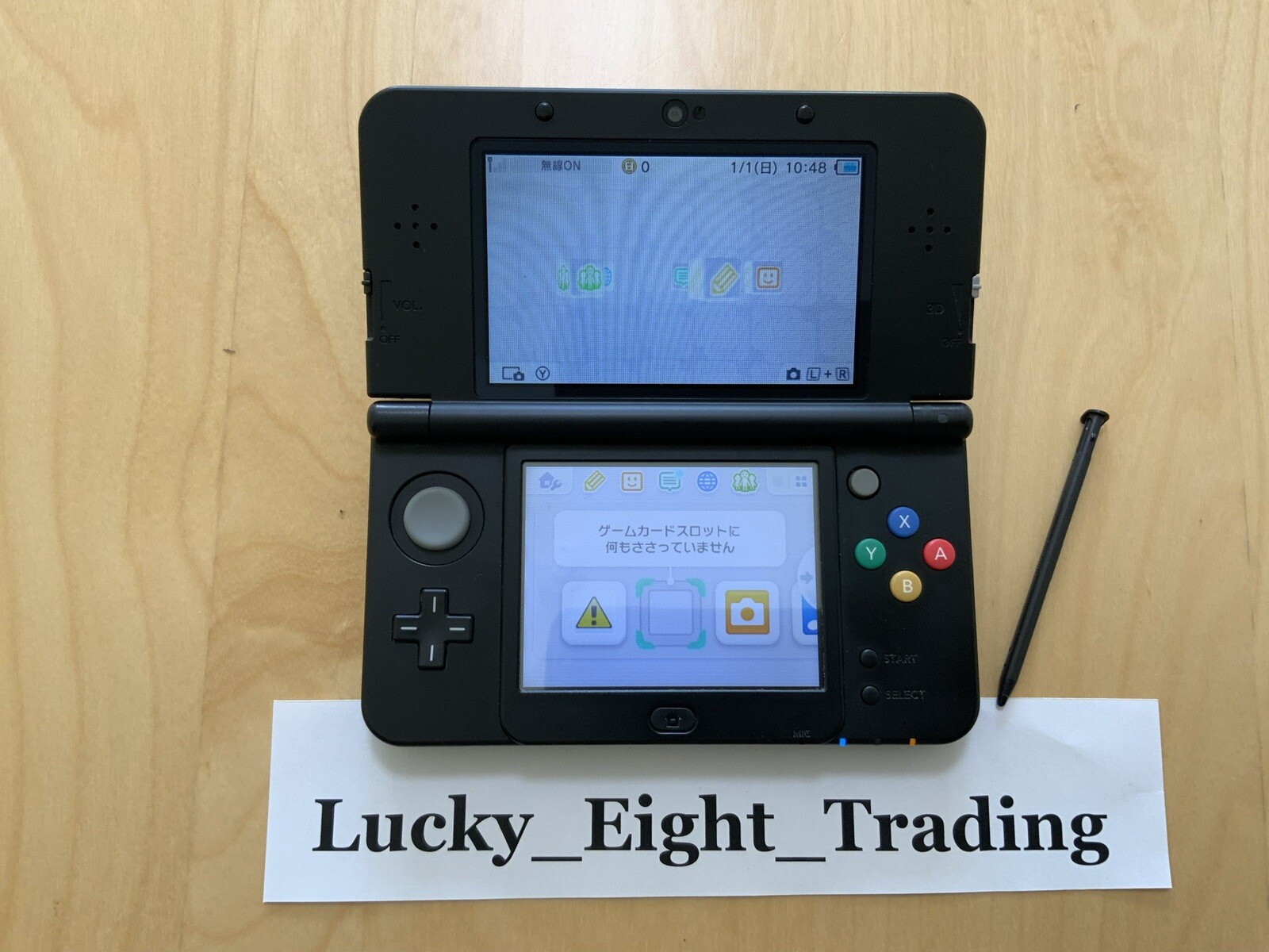 New Nintendo 3DS Black Console Charger Japanese ver Japan ver [CC]