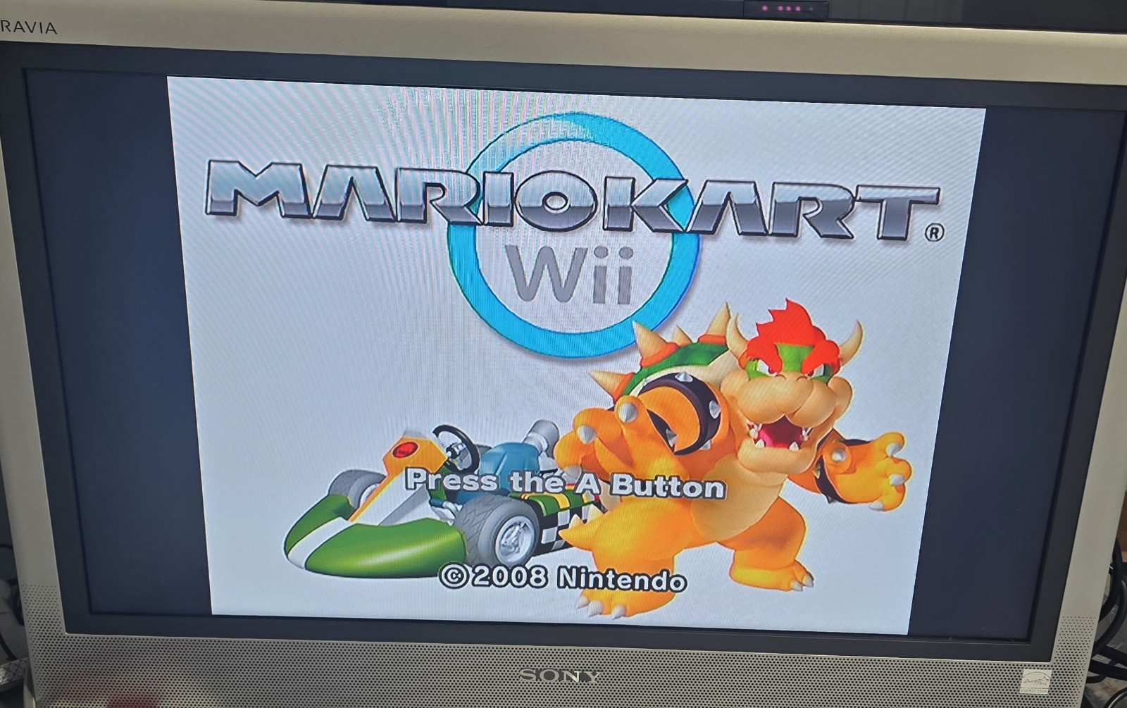 Nintendo 512 MB Wii Console RVL-001 Bundle Gamecube Ports + Mario Kart & Sonic