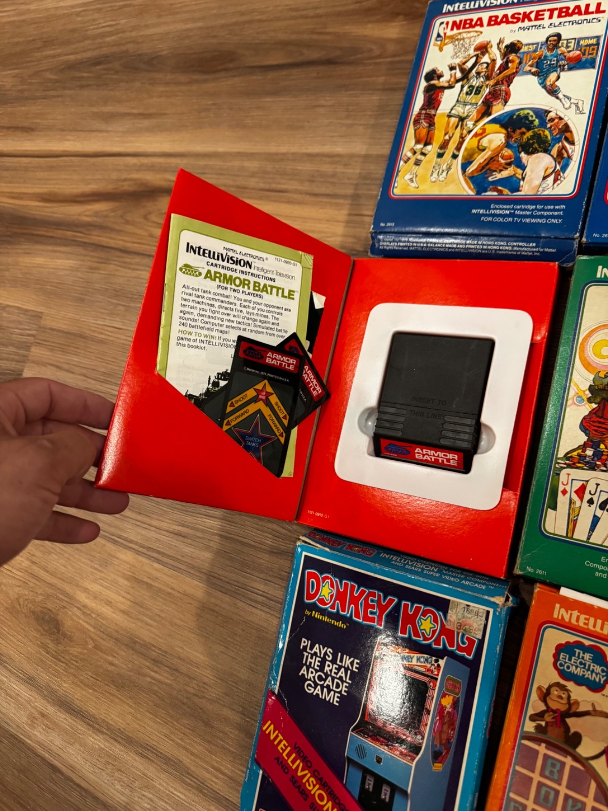 Intellivision Game Console Model 2609 A with 18 games