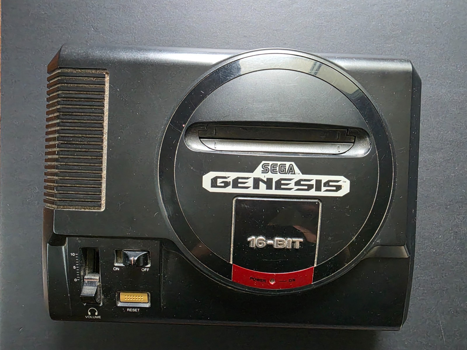 Sega Genesis 16 Bit Console Tested Working OEM Power Cord & Controller Working