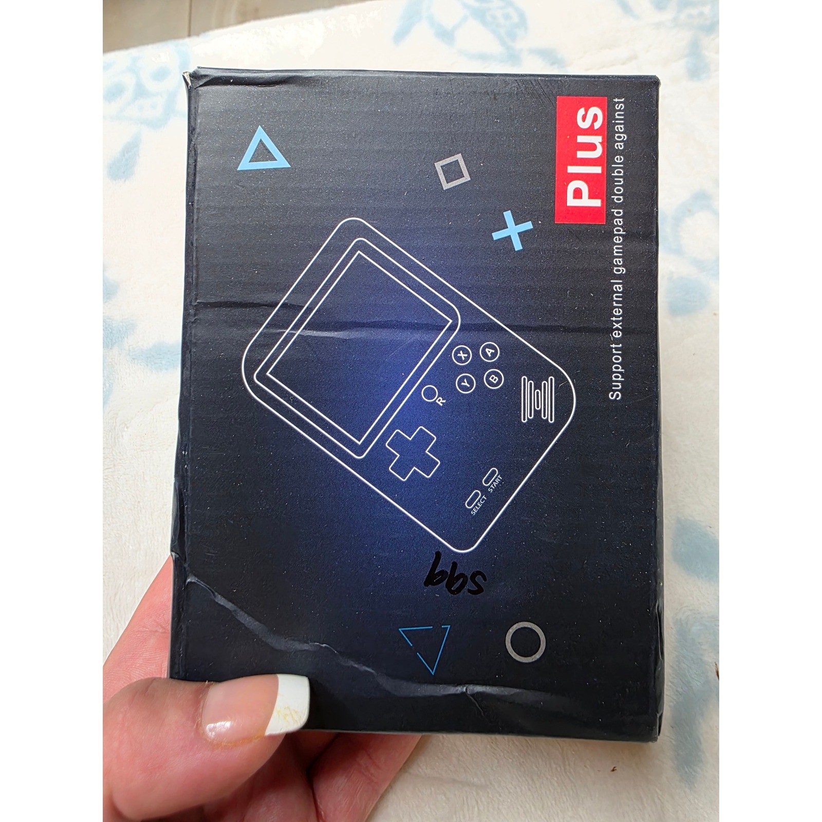 Plus Retro Handheld Game Console 3.0 Inch LCD Blue Digital Game System 400 in 1
