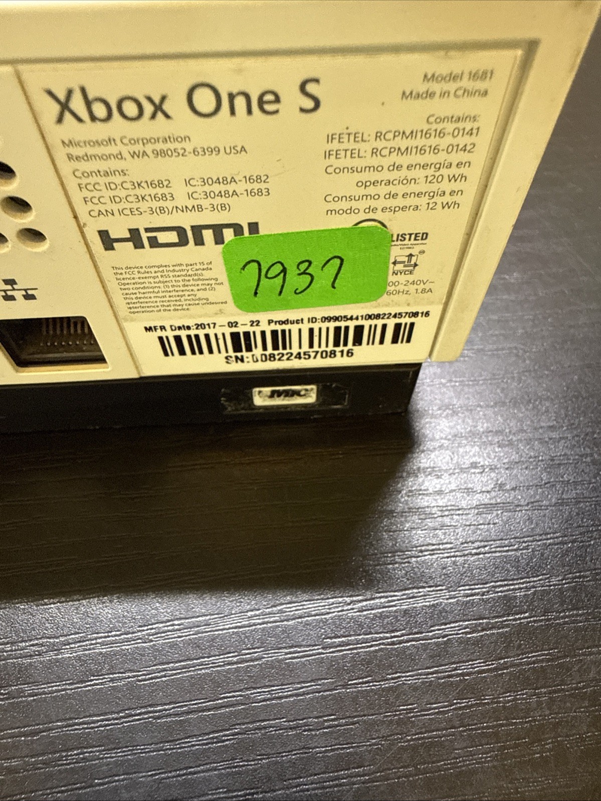 Microsoft Xbox One S 1TB Console – White