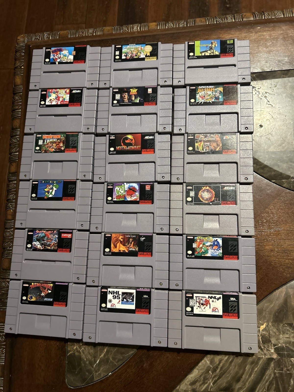Super Nintendo SNES With 18 Games
