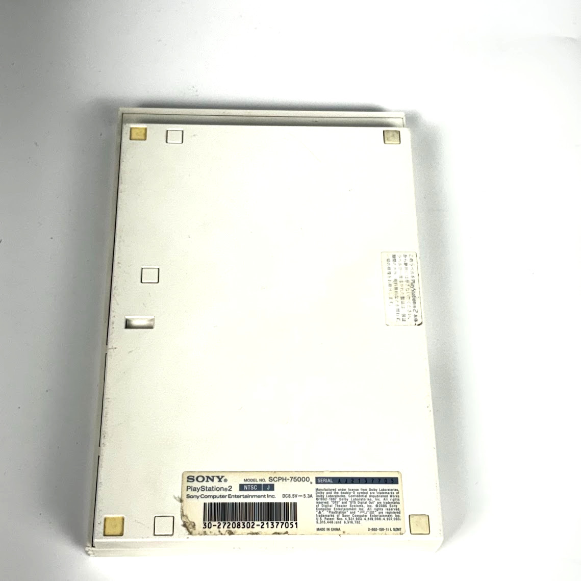 SONY PlayStation 2 Slim Model SCPH-75000 White Console Set Tested Working Japan