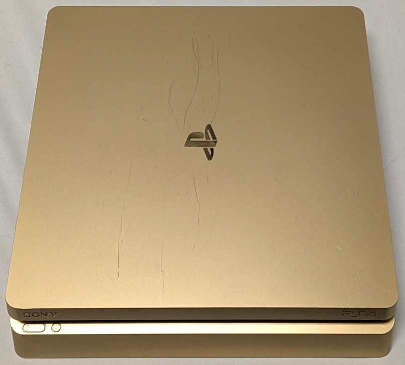 Sony PS4 PlayStation 4 Slim Limited Edition 1TB GOLD Console Bundle System Set