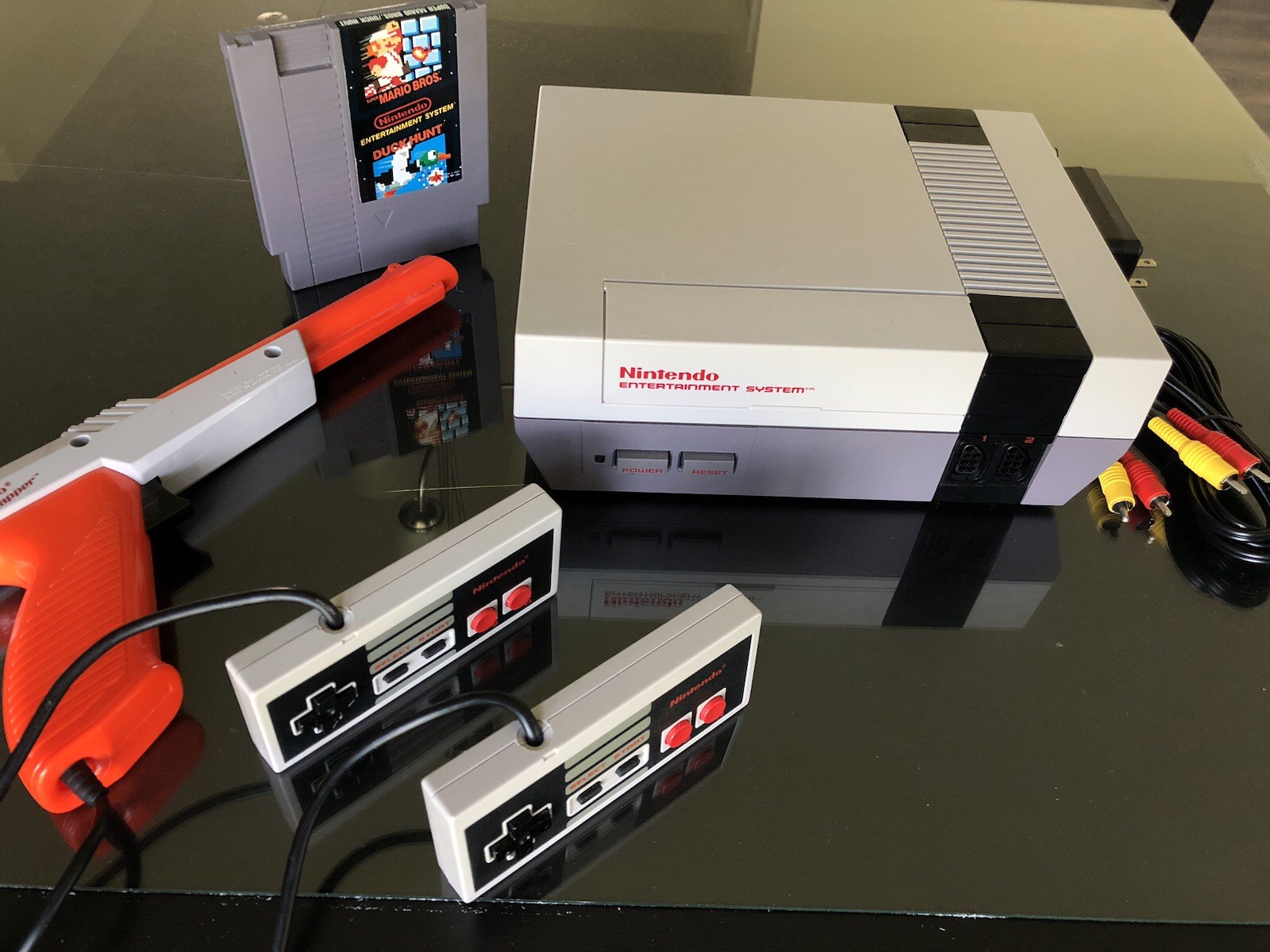 NINTENDO NES Console System Bundle Games Super Mario 1 2 3 SHIPS SAME DAY