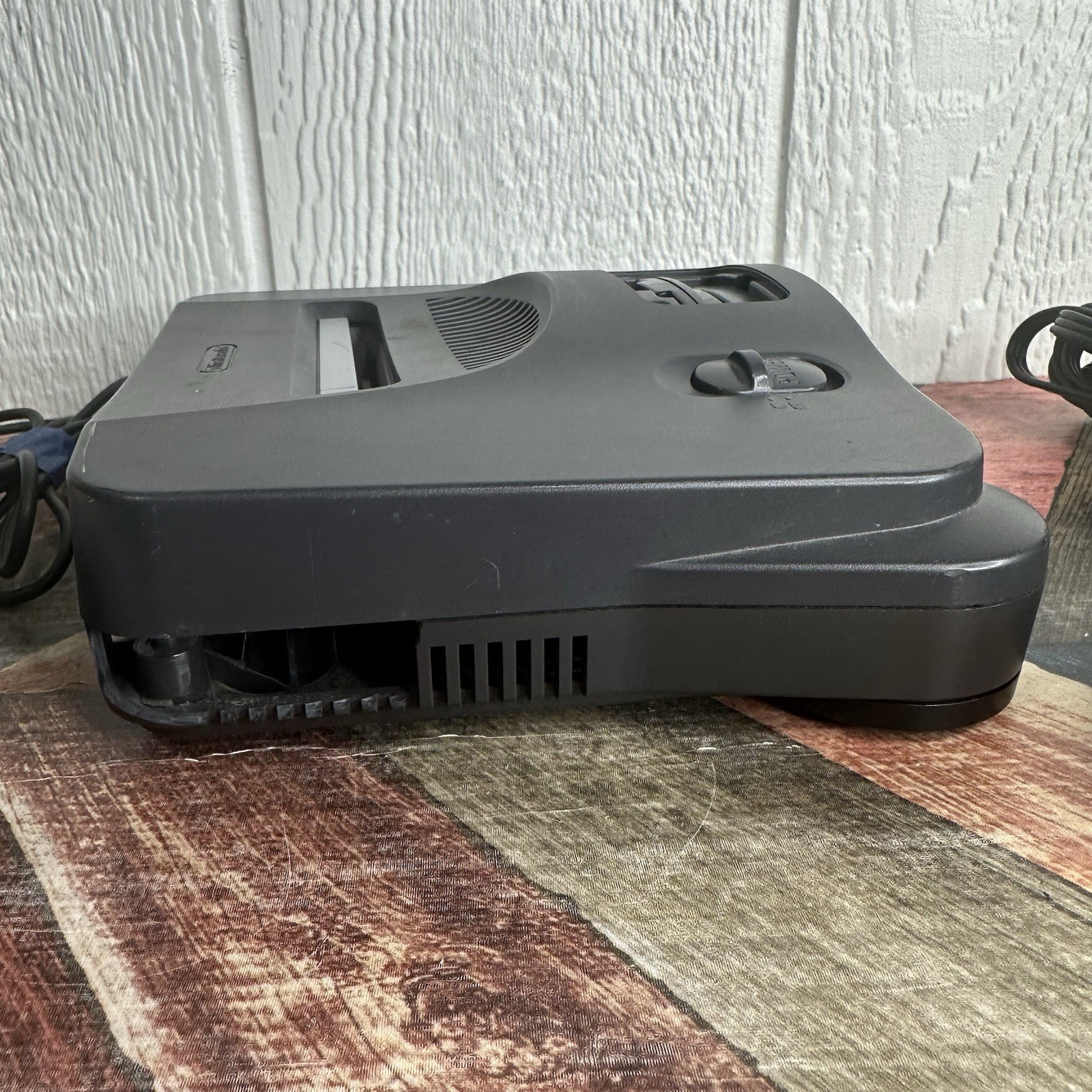 Nintendo 64 Console – Charcoal Gray Bundle- Broken Case – With POKEMON STADIUM