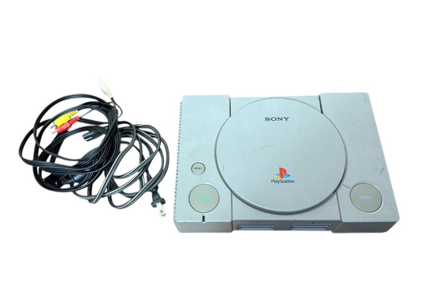 Sony PlayStation 1 One SCPH-7001 PS1 Gray Console w/Cords Tested & Working