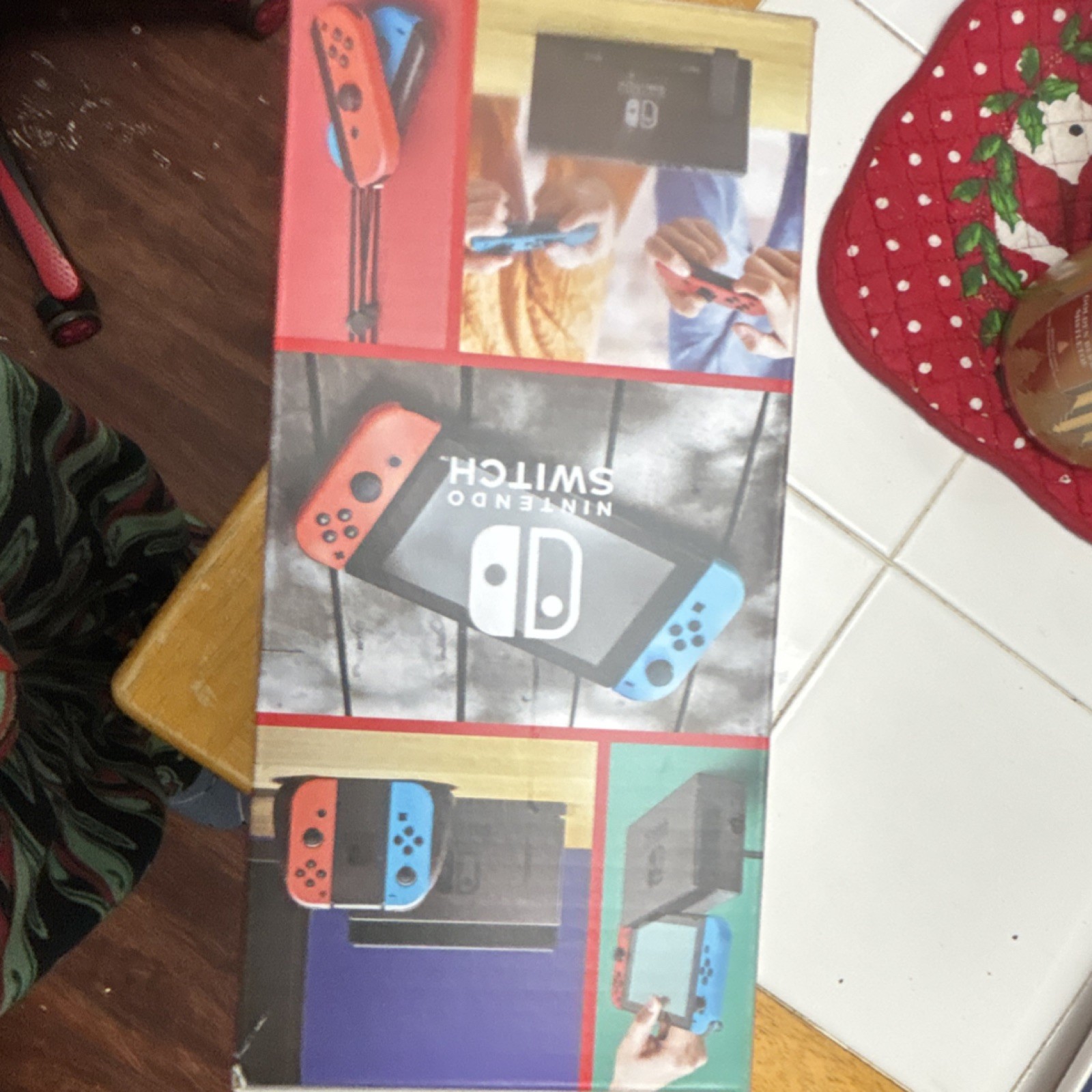 Nintendo Switch Home Console Neon Red & Blue Joy-Con Wi-Fi HDMI Multicolor