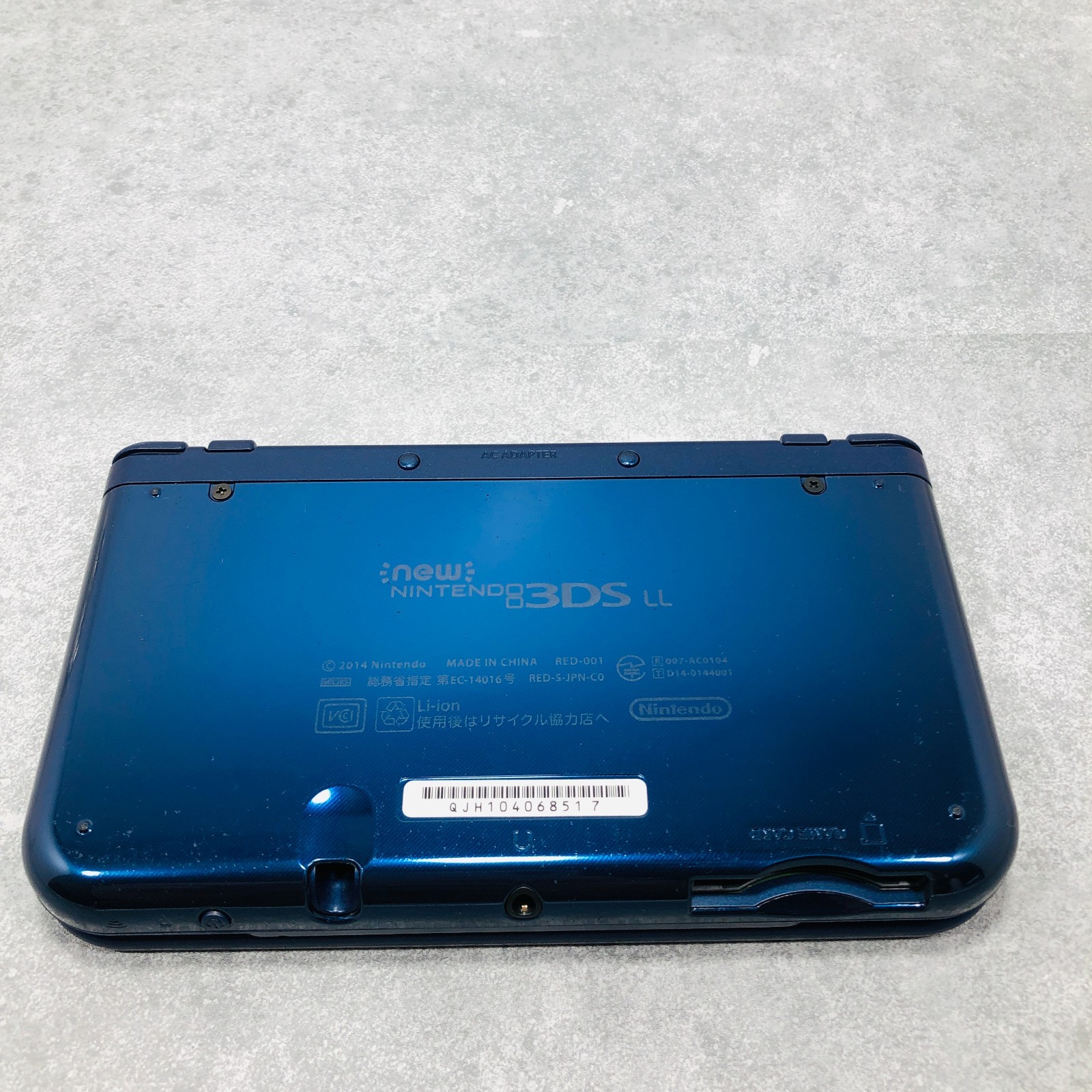 [Ex+3] Nintendo New 3DS LL XL console Metallic Blue RED-001 Japan NTSC-J 06-33