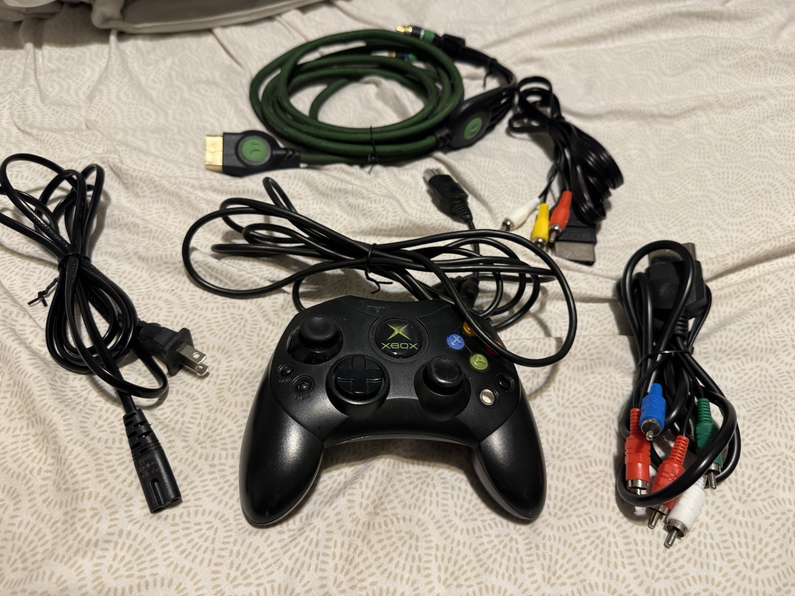 Original Xbox Cleaned And Thermal Paste Applied W/ Monster Composite Cable