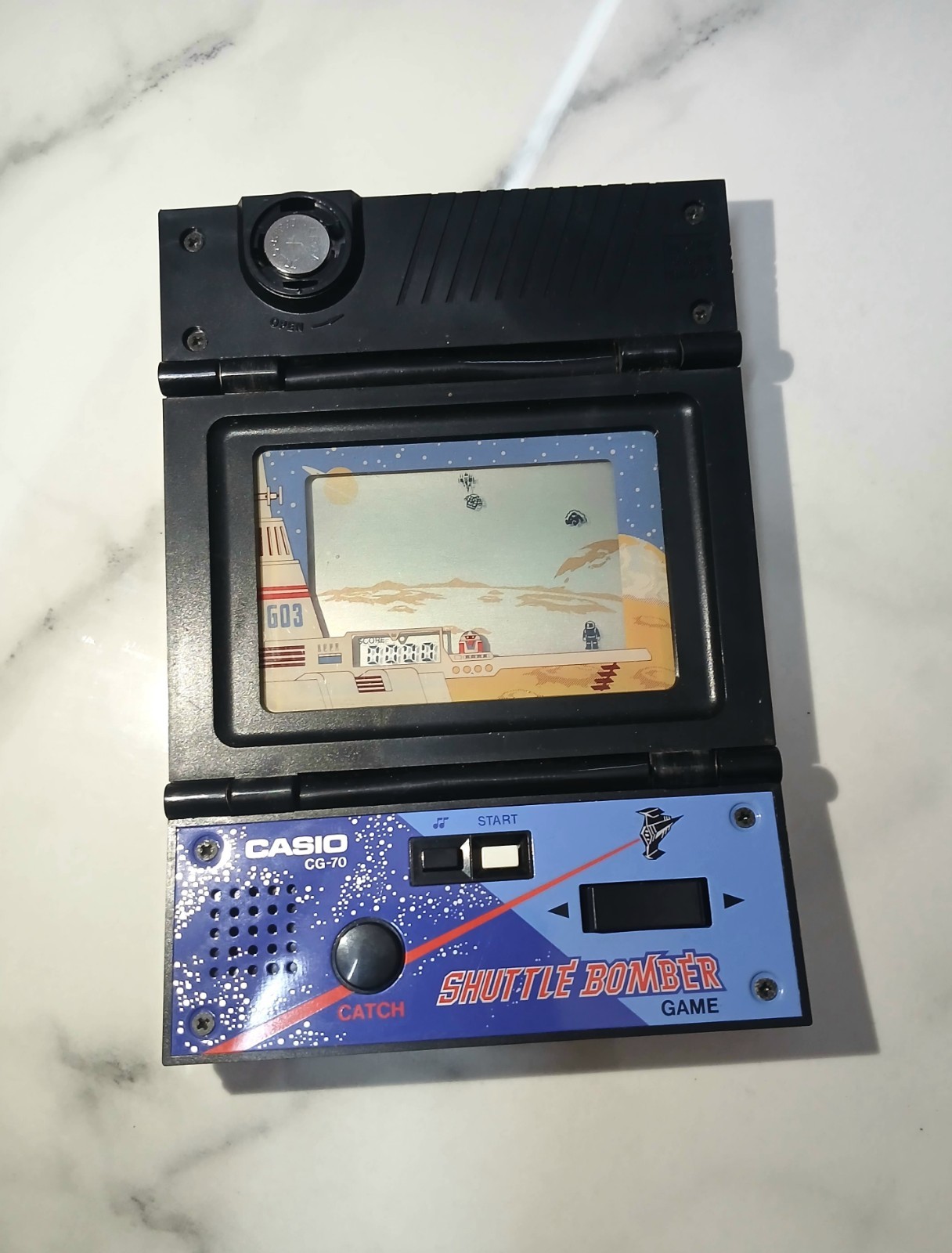Vintage Casio Shuttle Bomber CG-70 Game & Radio Handheld System 1983