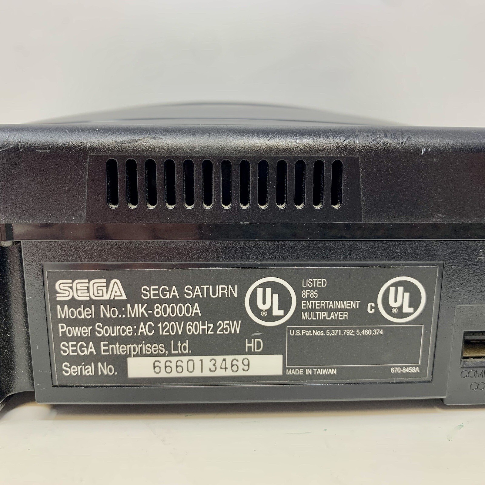 SEGA Saturn Home Console System Package RF Switch 1 Controller US Version RARE