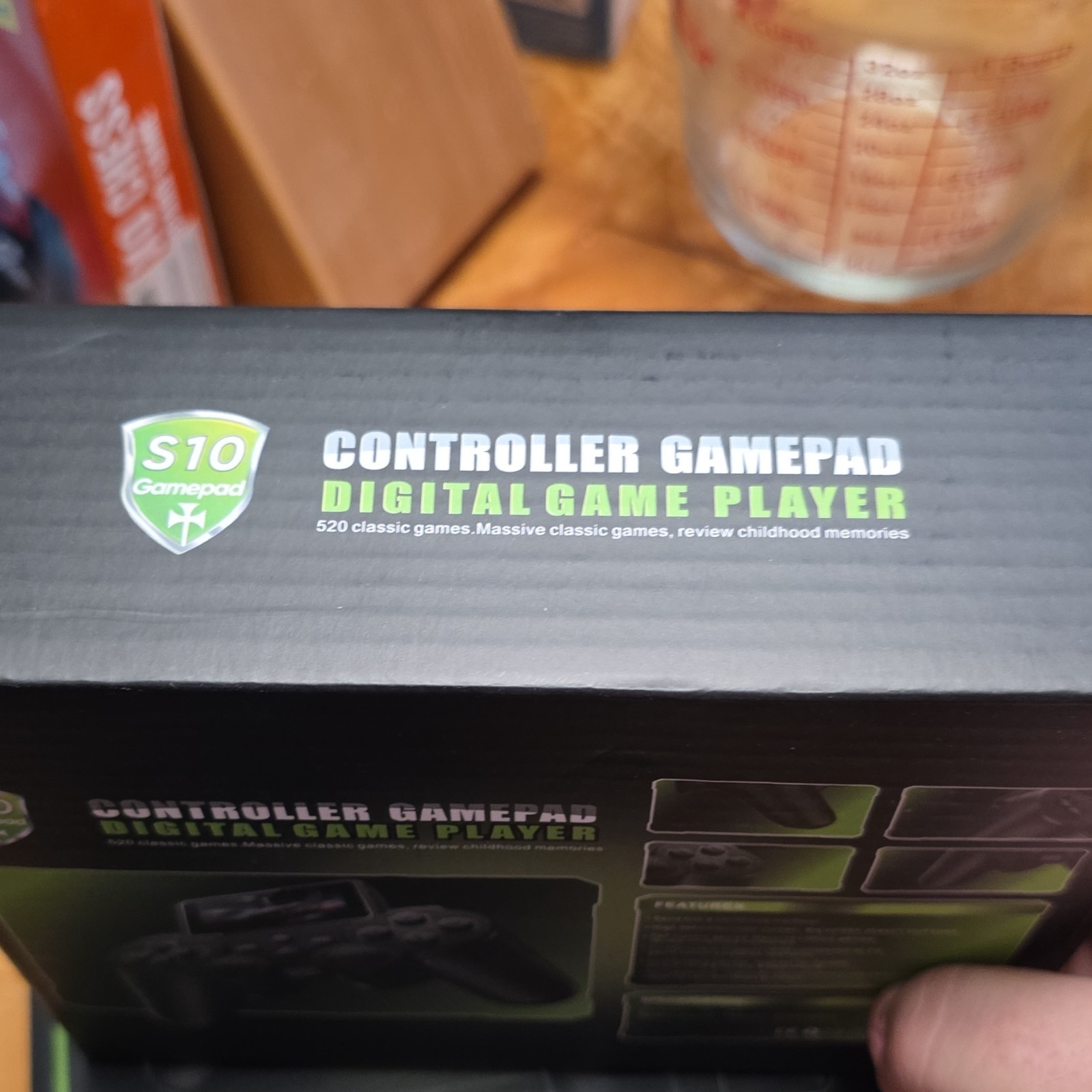 S10 Gamepad Handheld System, HDMI, Classic Games, Long Battery, Black