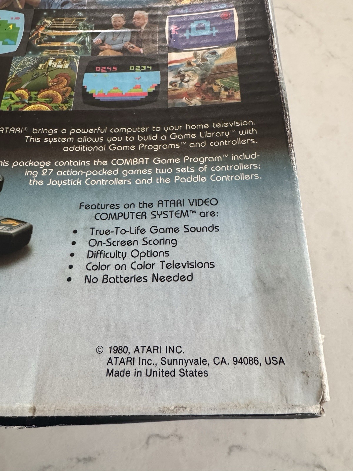Atari 2600A System Bundle with Console, Power cord, Joysticks Paddles & Box Vtg