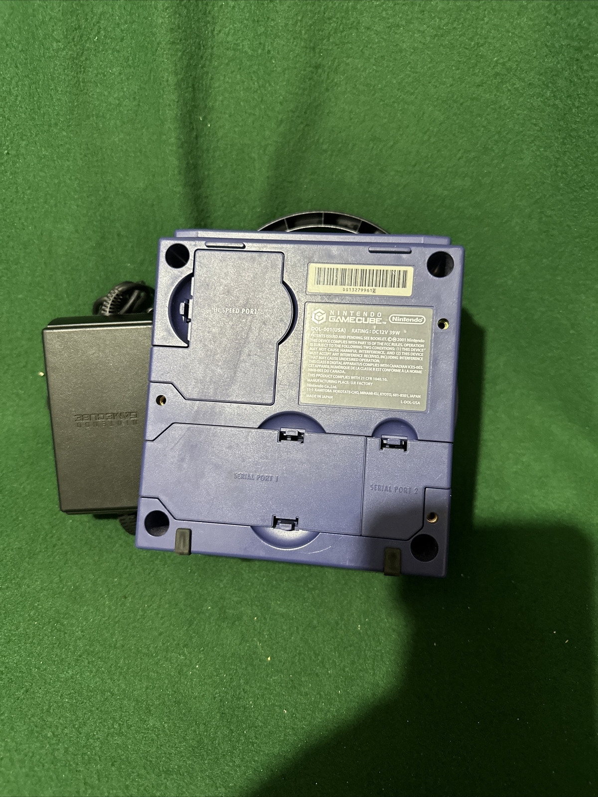 Nintendo GameCube Platinum Silver System Console DOL-101(USA) Powers on Tested