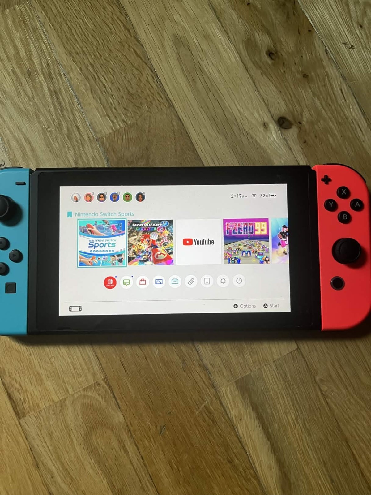Nintendo Switch 32GB Gray Console with Neon Red and Neon Blue Joy-Con