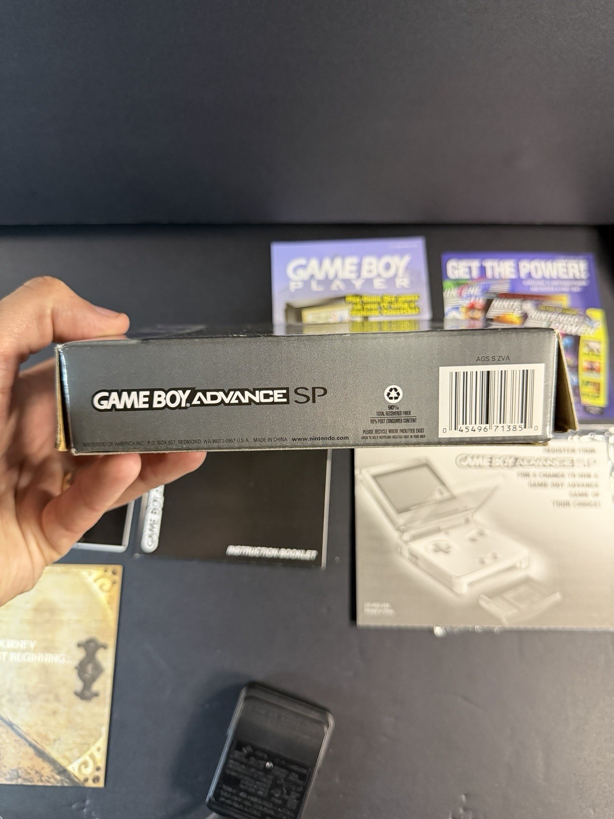 Platinum Nintendo Game Boy Advance SP (AGS-001) Complete In Box Tested & Working
