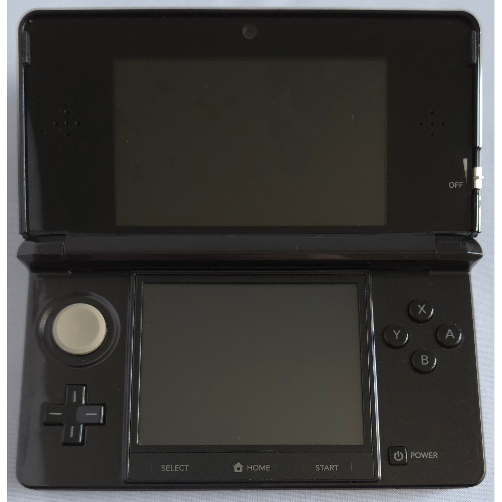 Nintendo 3DS Cosmo Black Bundle – 32GB SD, Stylus, Charger – Cleaned + Tested