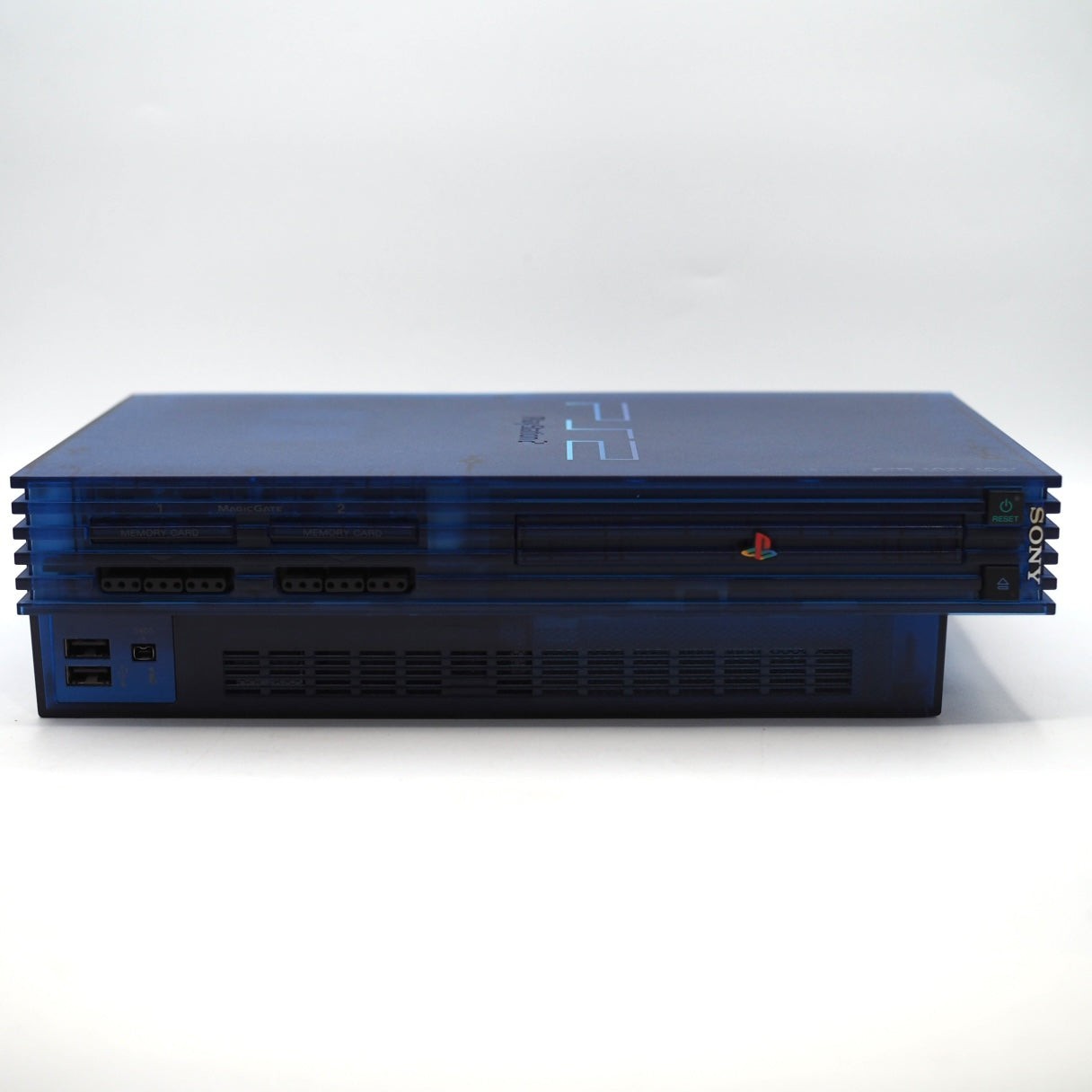 Sony PlayStation 2 Console system SCPH-37000 L Boxed OCEAN BLUE NTSC-J Tested