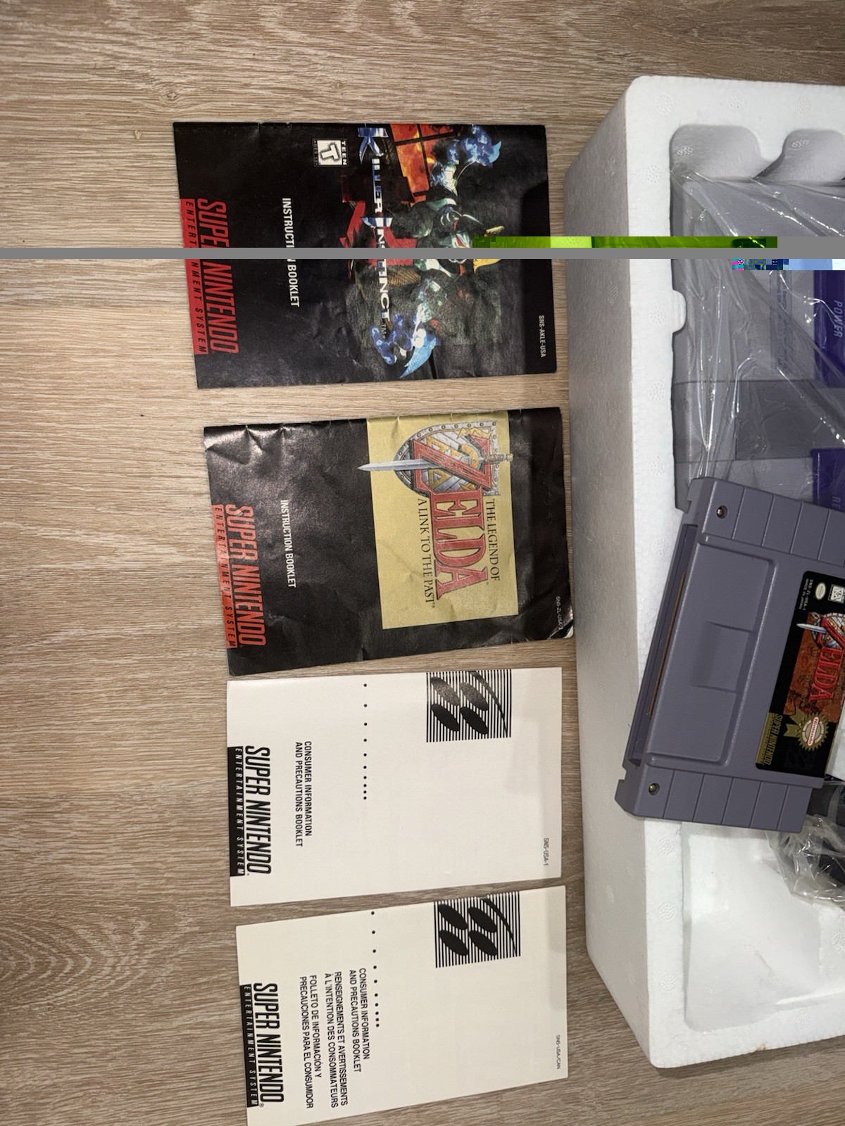 Super Nintendo SNES Console System Link To The Past Bundle CIB With Manuals RARE