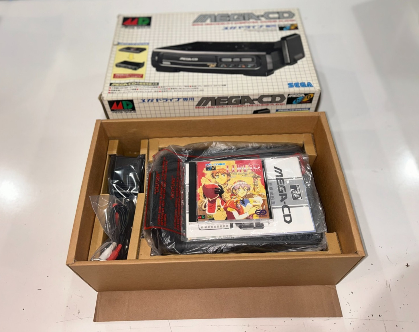 Sega Mega CD Model 1 (HAA-2910) System for Mega Drive Console in Box with Lunar!