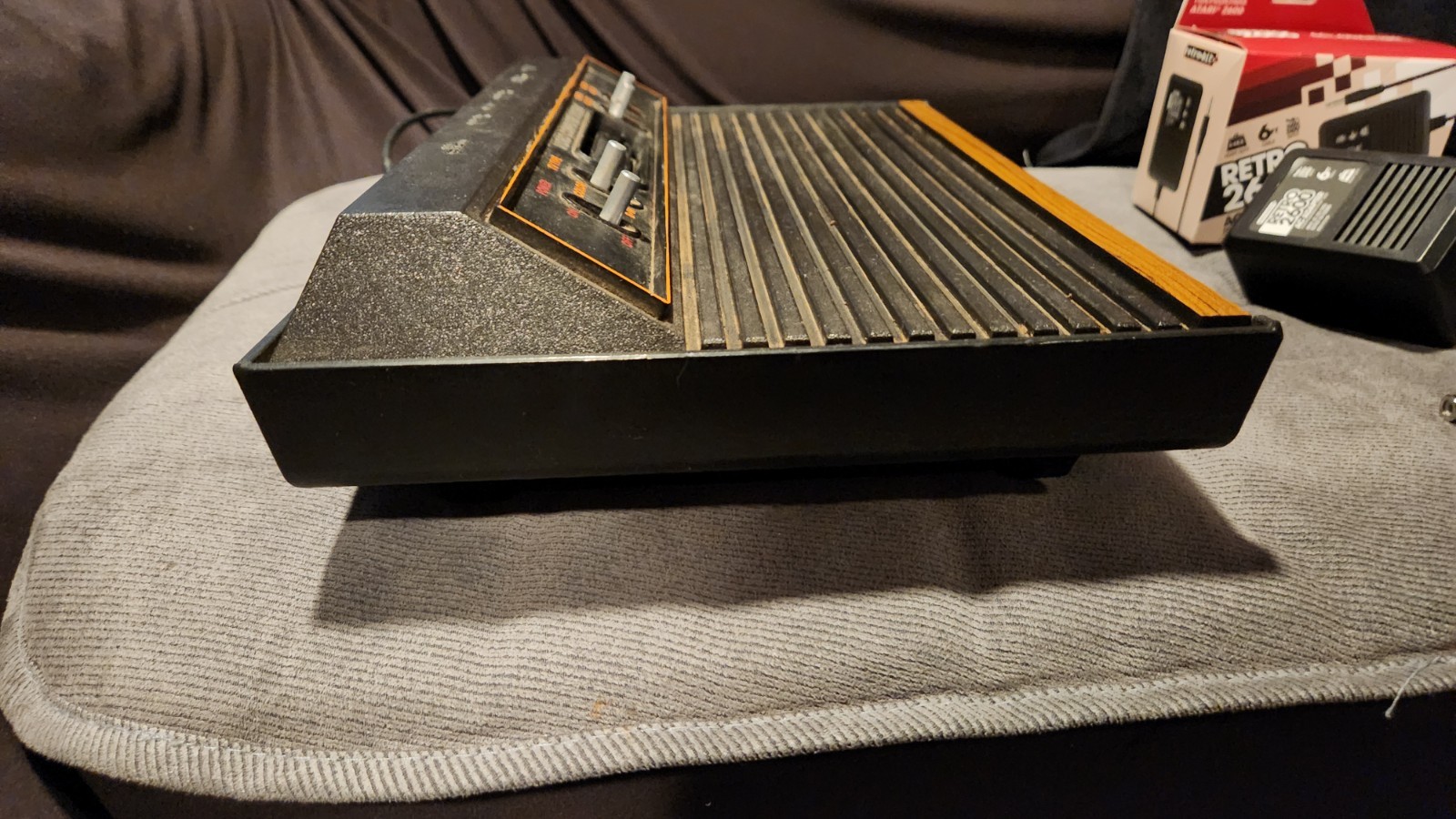 ATARI 2600 CX-2600A CONSOLE w/New Power Supply & RF Adapter TESTED