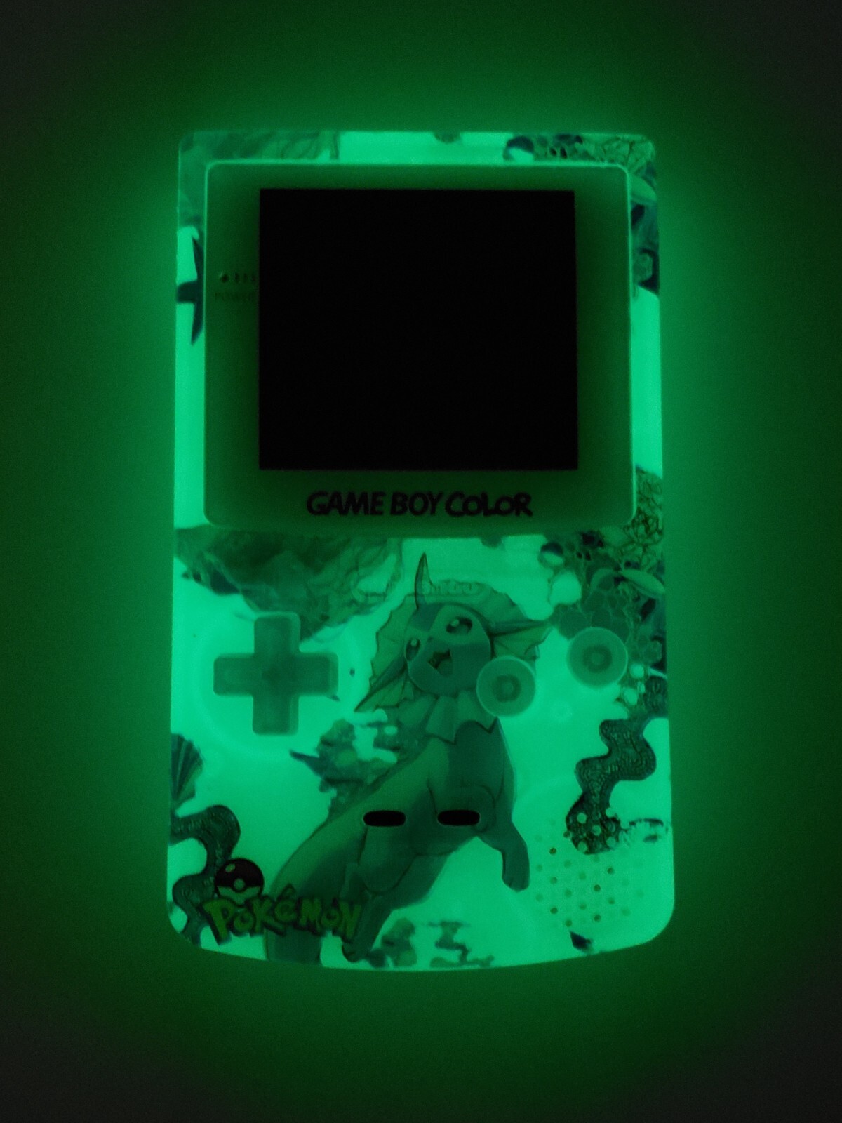Funnyplaying IPS Backlit Gameboy Color & Case, GBC Custom Pokemon Vaporeon