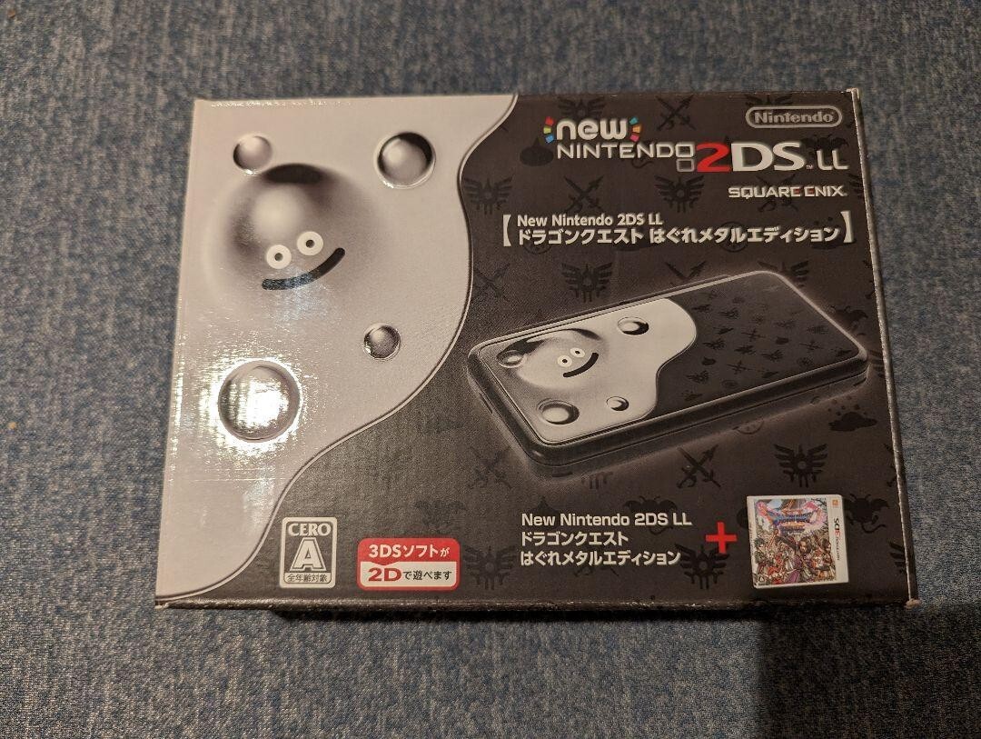Nintendo 2DS LL Console System Dragon Quest Hagure Metal Edition Game Soft F/S