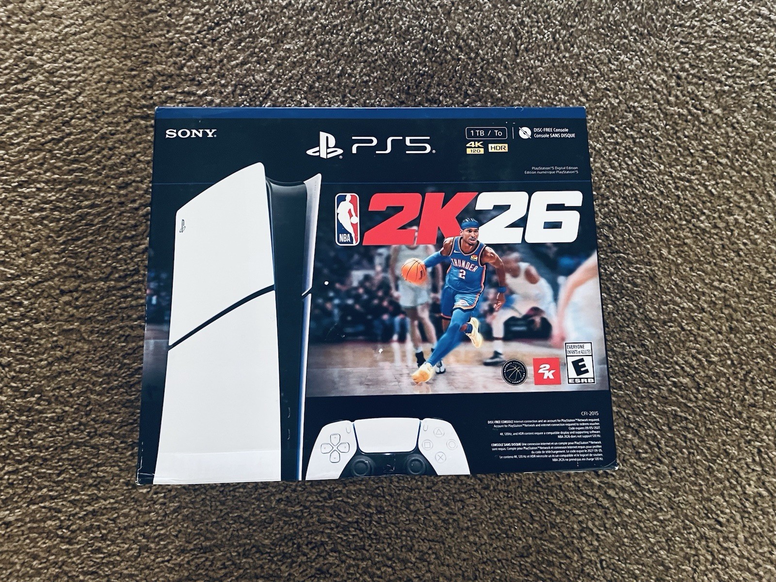 Sony PlayStation 5 Digital Edition 1TB White/Black 4K HDR NBA 2K26 BUNDLE!!