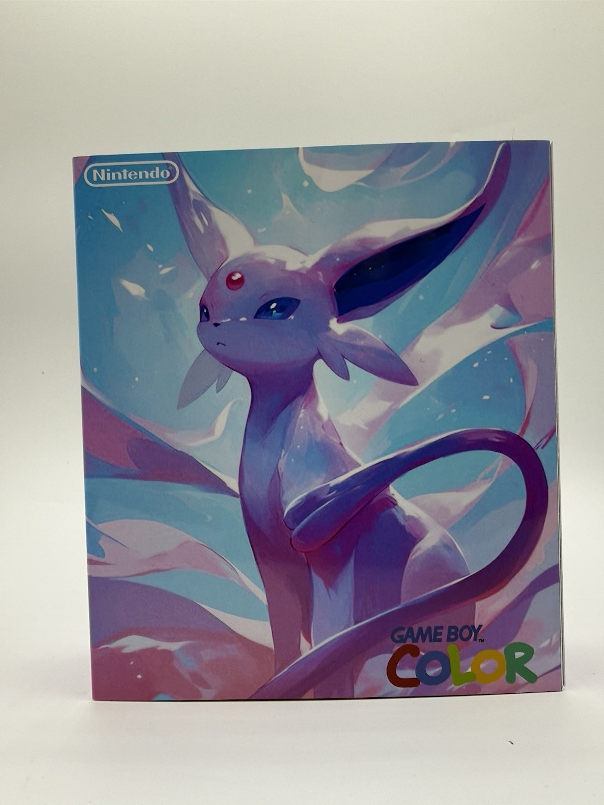 Custom Espeon USB C Rechargeable Gameboy Color W/ Matching Box Pokémon