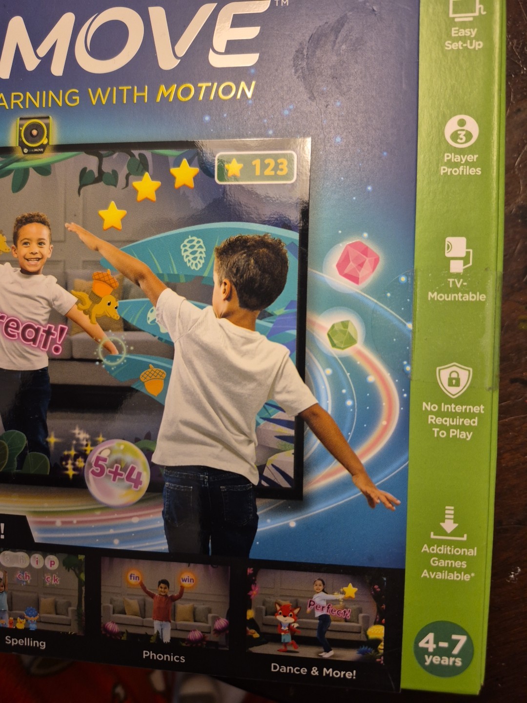 Factory Sealed. LeapFrog LeapMove Interactive Learning Game, Ages 4-7 Years Old