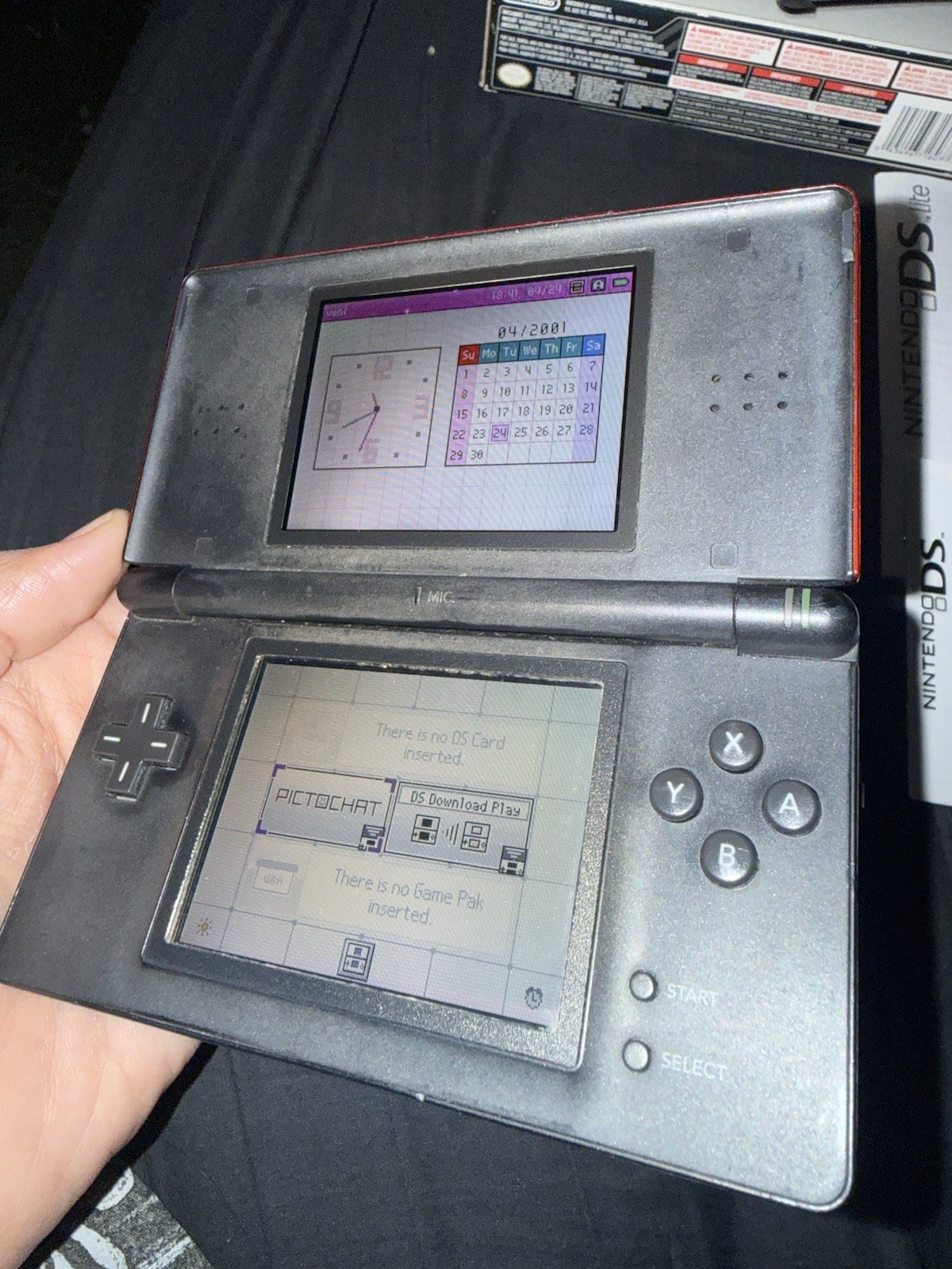 CIB Nintendo DS Lite Handheld System – Red (TESTED) ‘Read Description’
