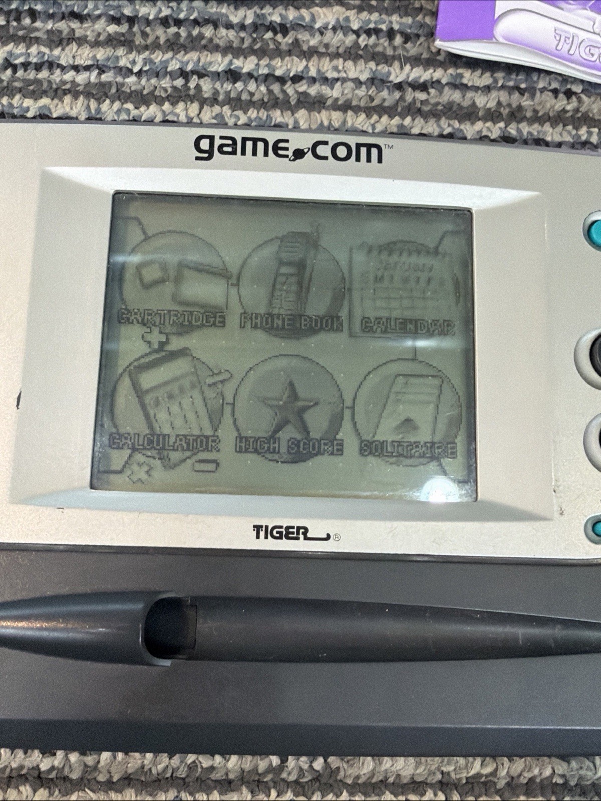 Tiger Game.com Handheld Console System With Box, 1 Game & Manual Works Tested