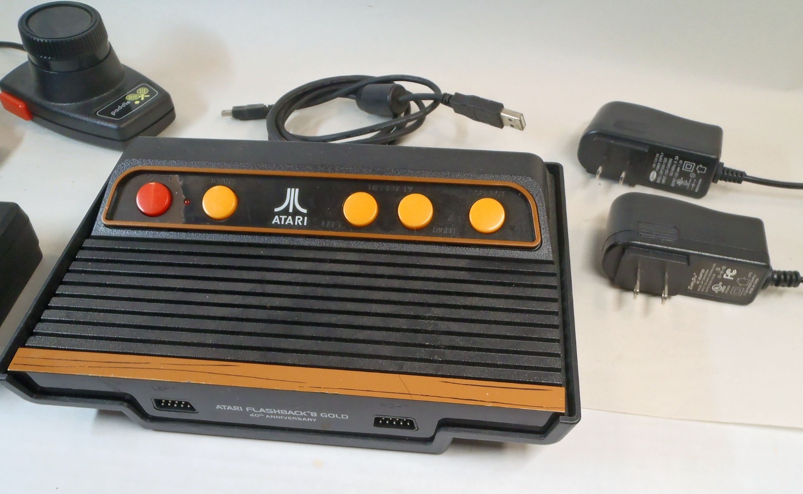 ATARI FLASHBACK 8 GOLD AR3620X Deluxe Console, Games, Paddles, Joy Sticks, Cords