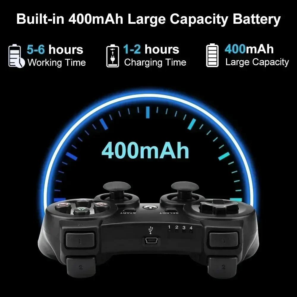 Bluetooth PS3 wireless gamepad gamepad vibration neutral wireless environmental