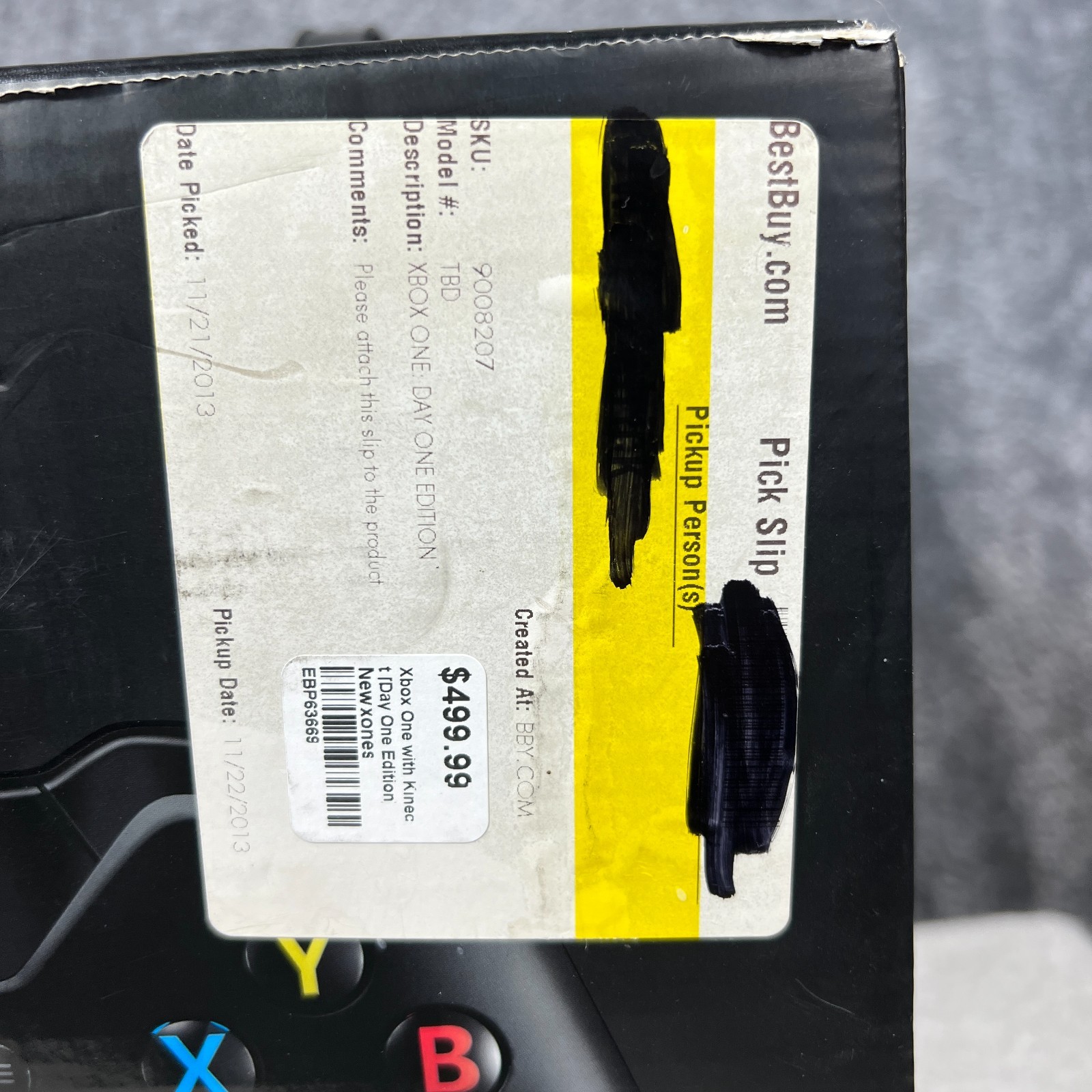 Microsoft Xbox One Day One Edition 500GB Black Console