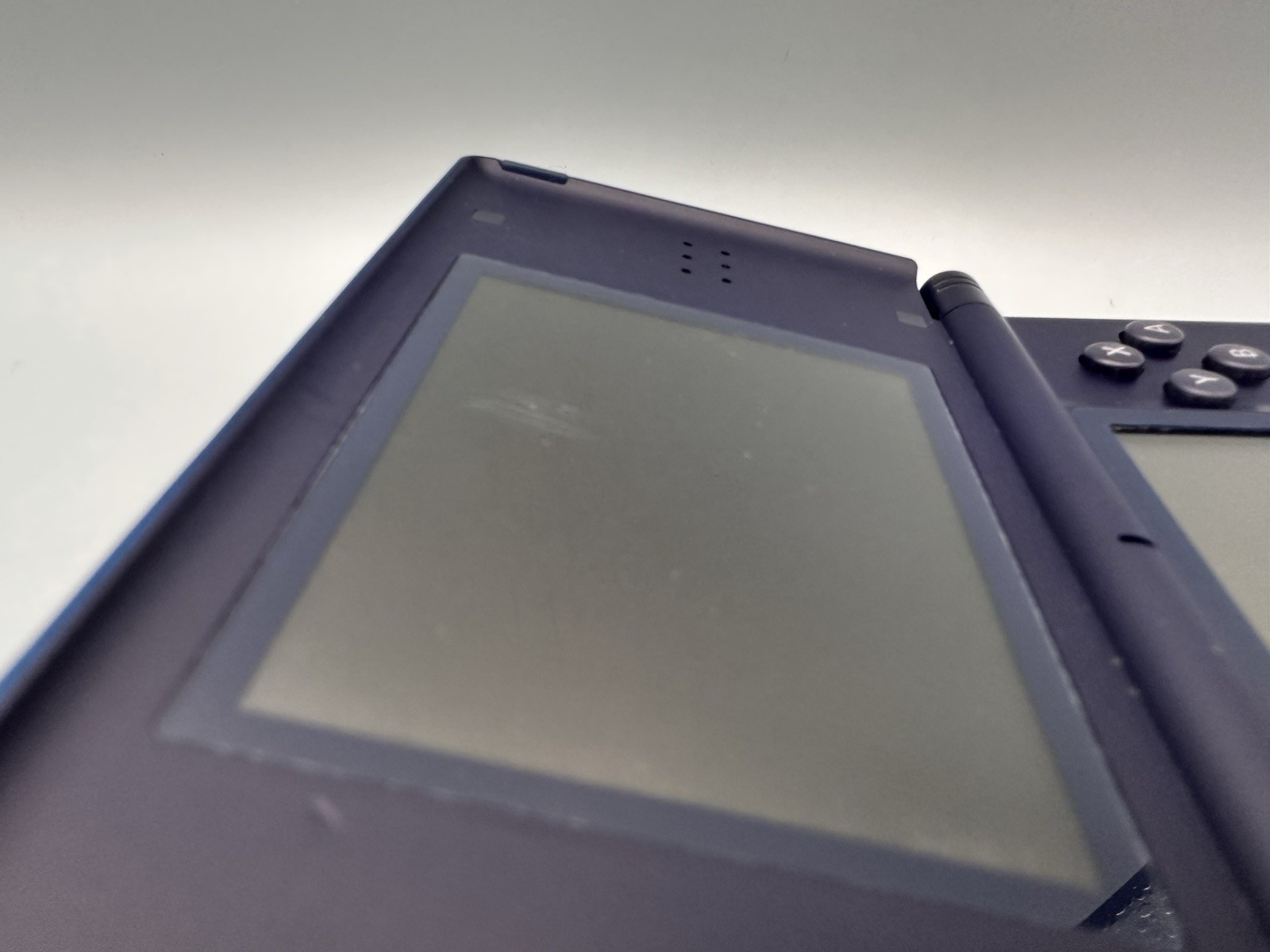 Enamel Navy Nintendo DS Lite Console USG-001 – original slot cover, new charger