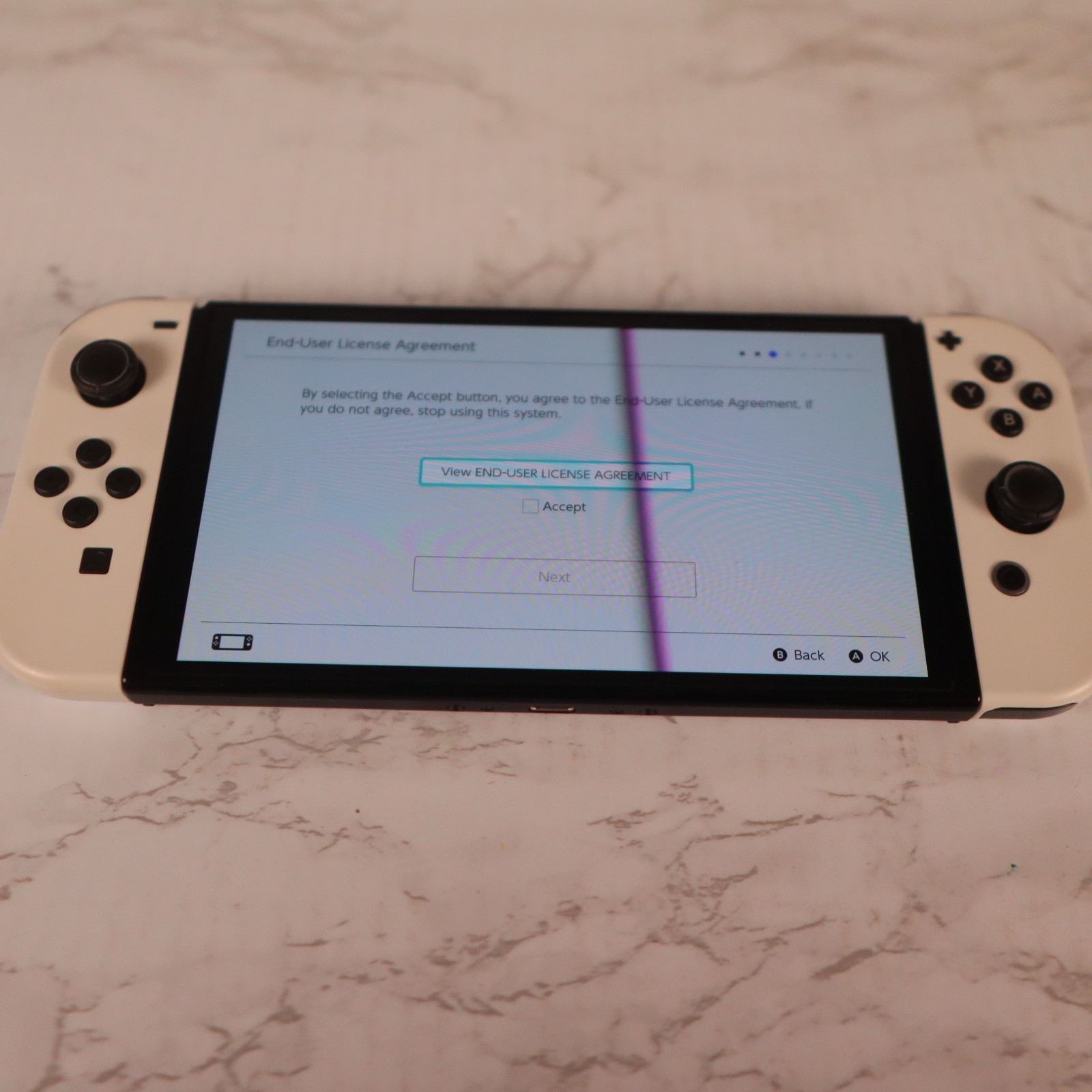Nintendo Switch – OLED Model with White Joy-Con, Dock, and Charger