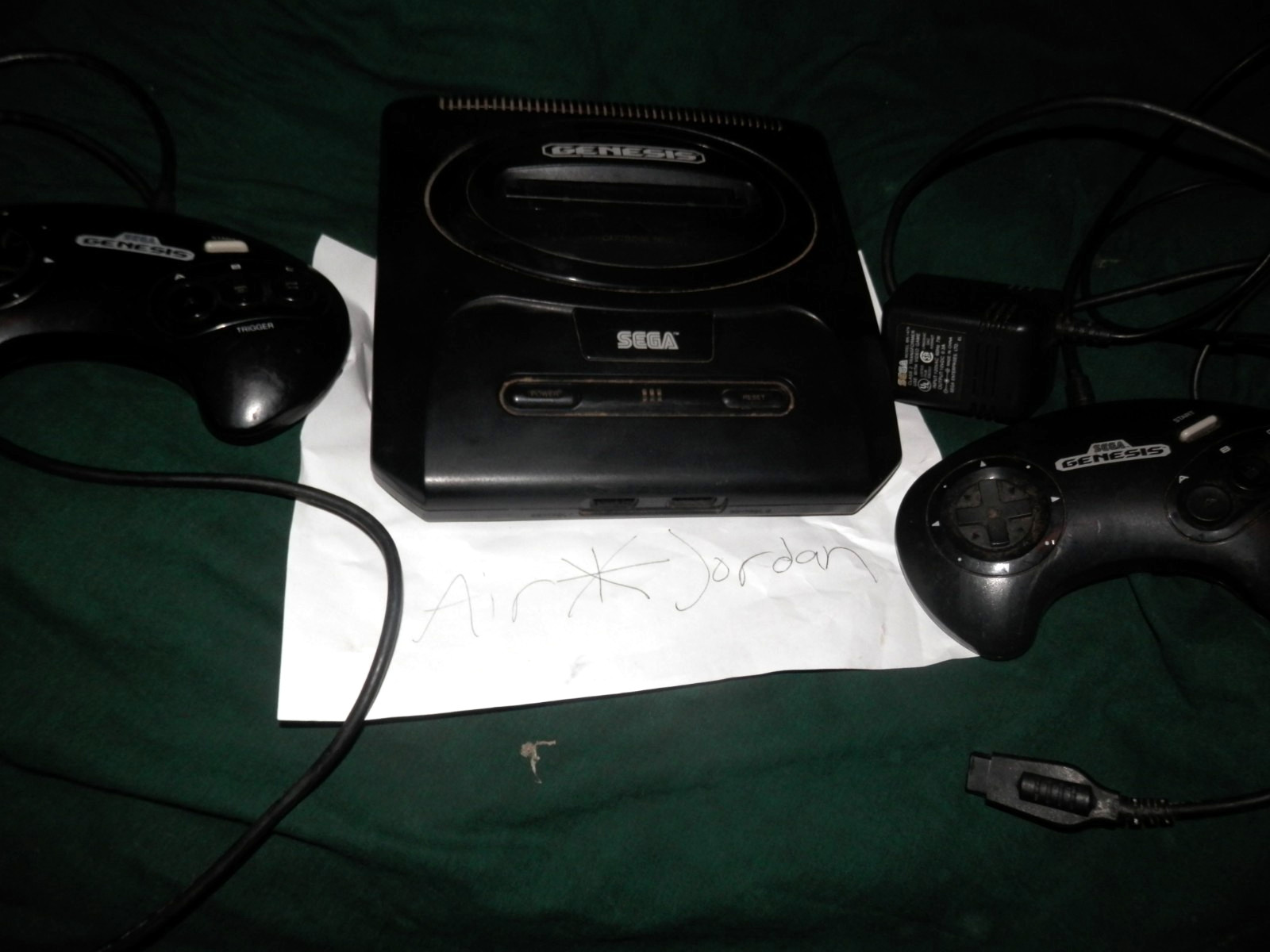 Sega Genesis Console Model 2. With AC Adapter. Two (2) Controllers .