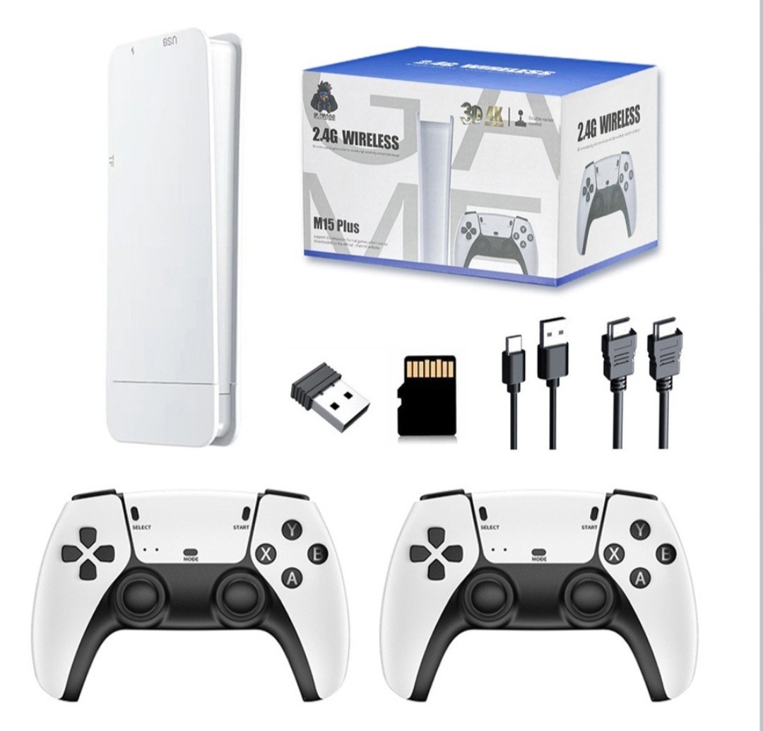 M15 Pro Game Stick 20,000 Built In Games With Two Controllers